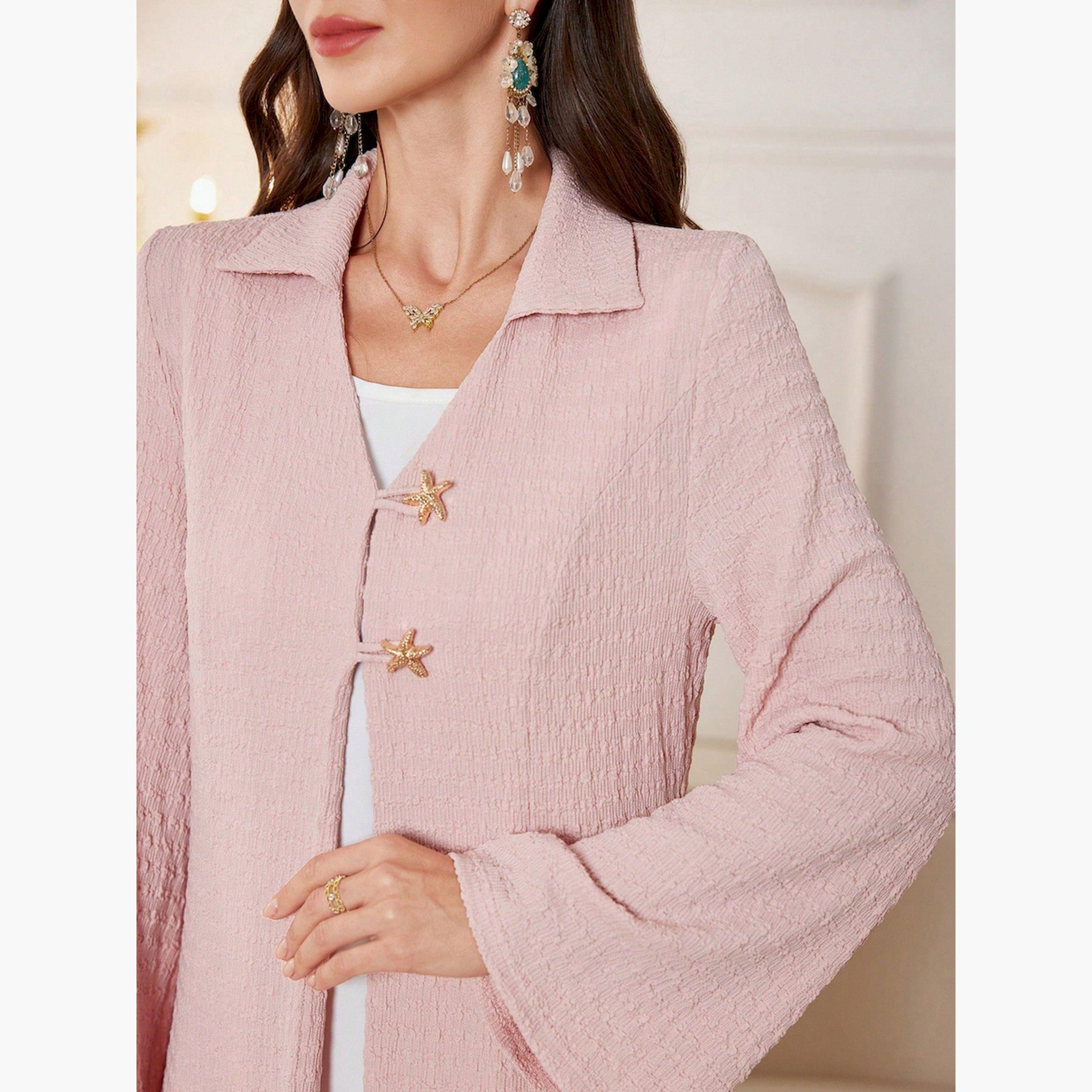 عباية بارزة الملمس بتفاصيل أزرار-women-arabicclothing-abayas-image-2