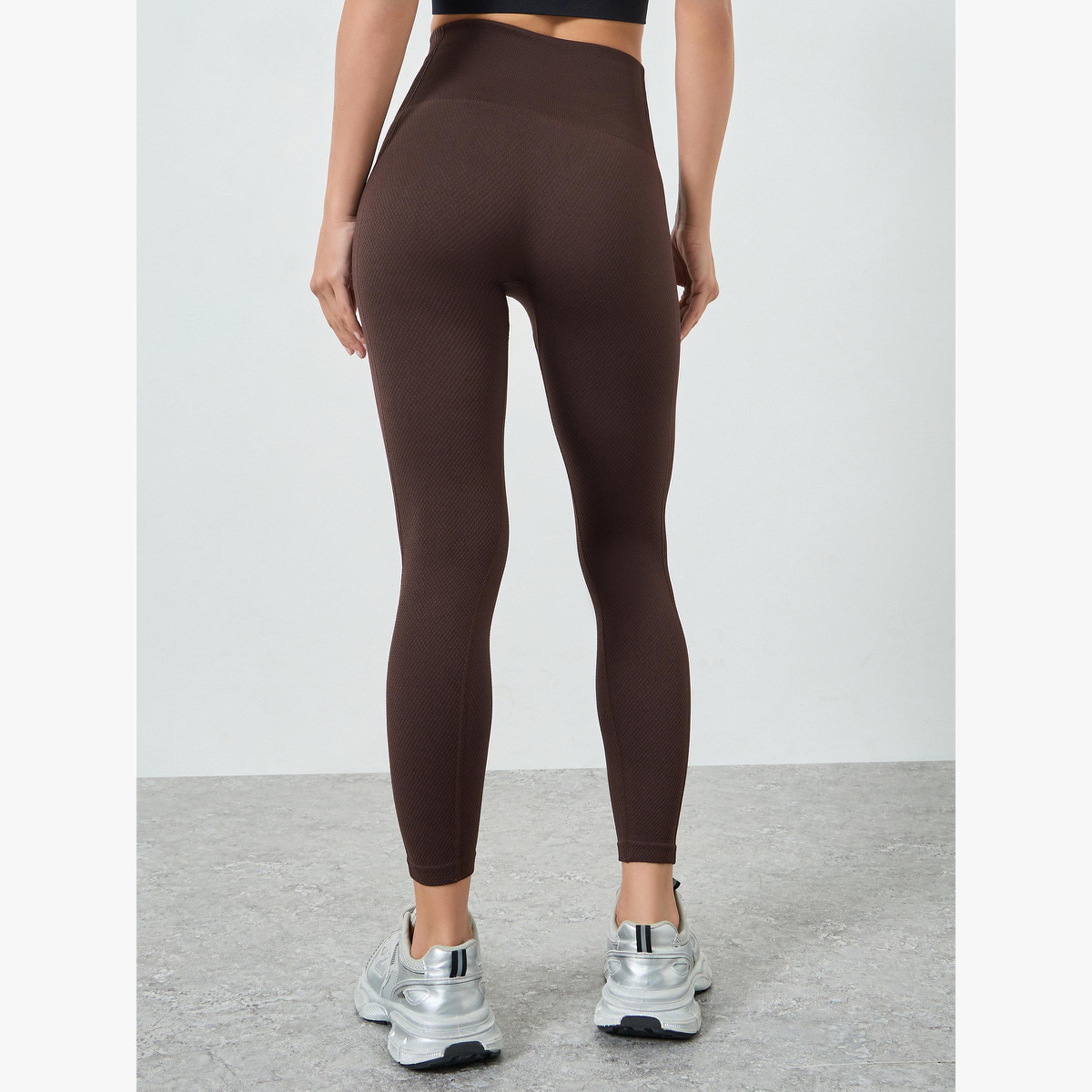 ليقنز بتصميم مضلع وخصر عريض-women-clothing-sportswearandactivewear-bottoms-leggings-image-3