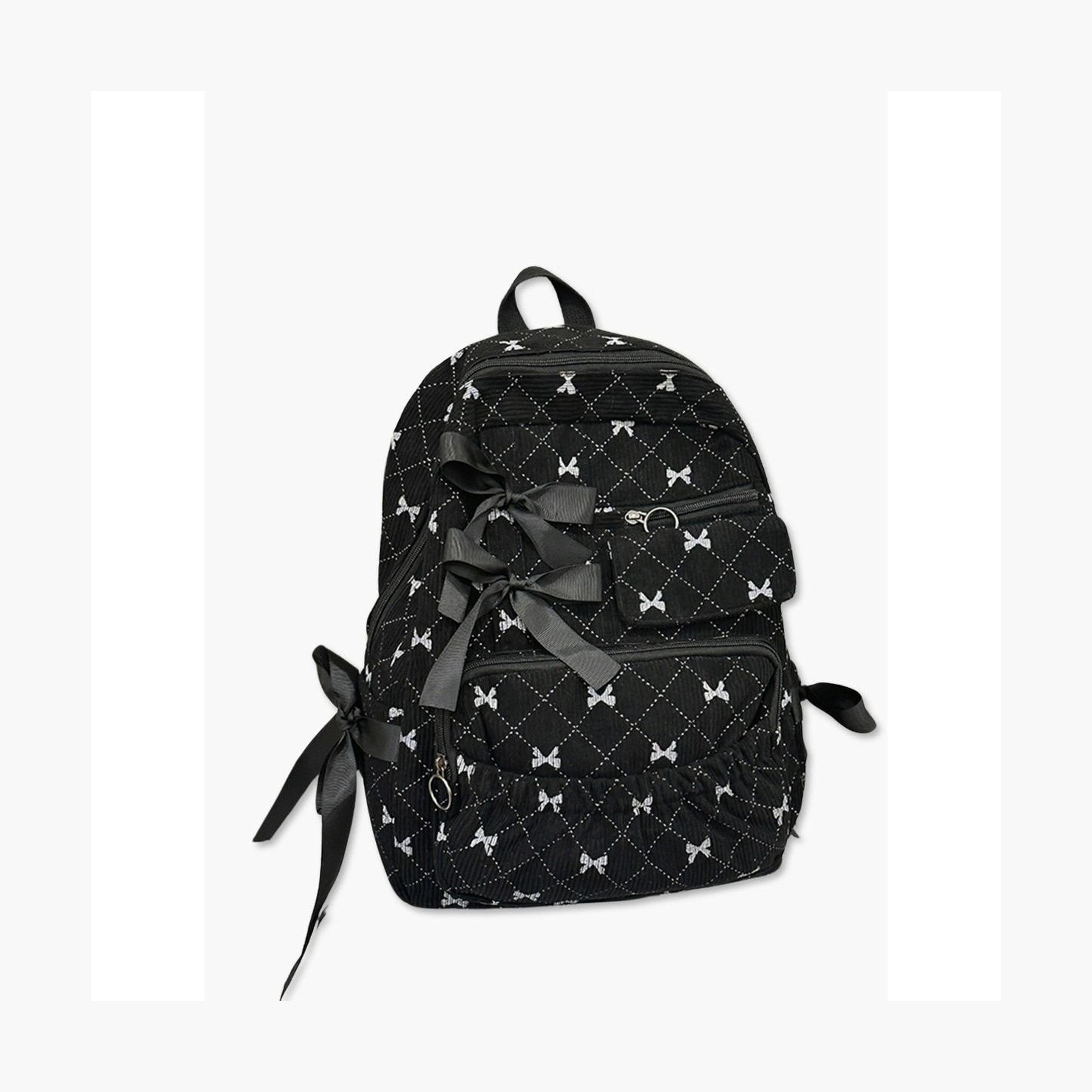 Take Two Bow Print Zip Closure Backpack-women-bagsandwallets-backpacks-image-1