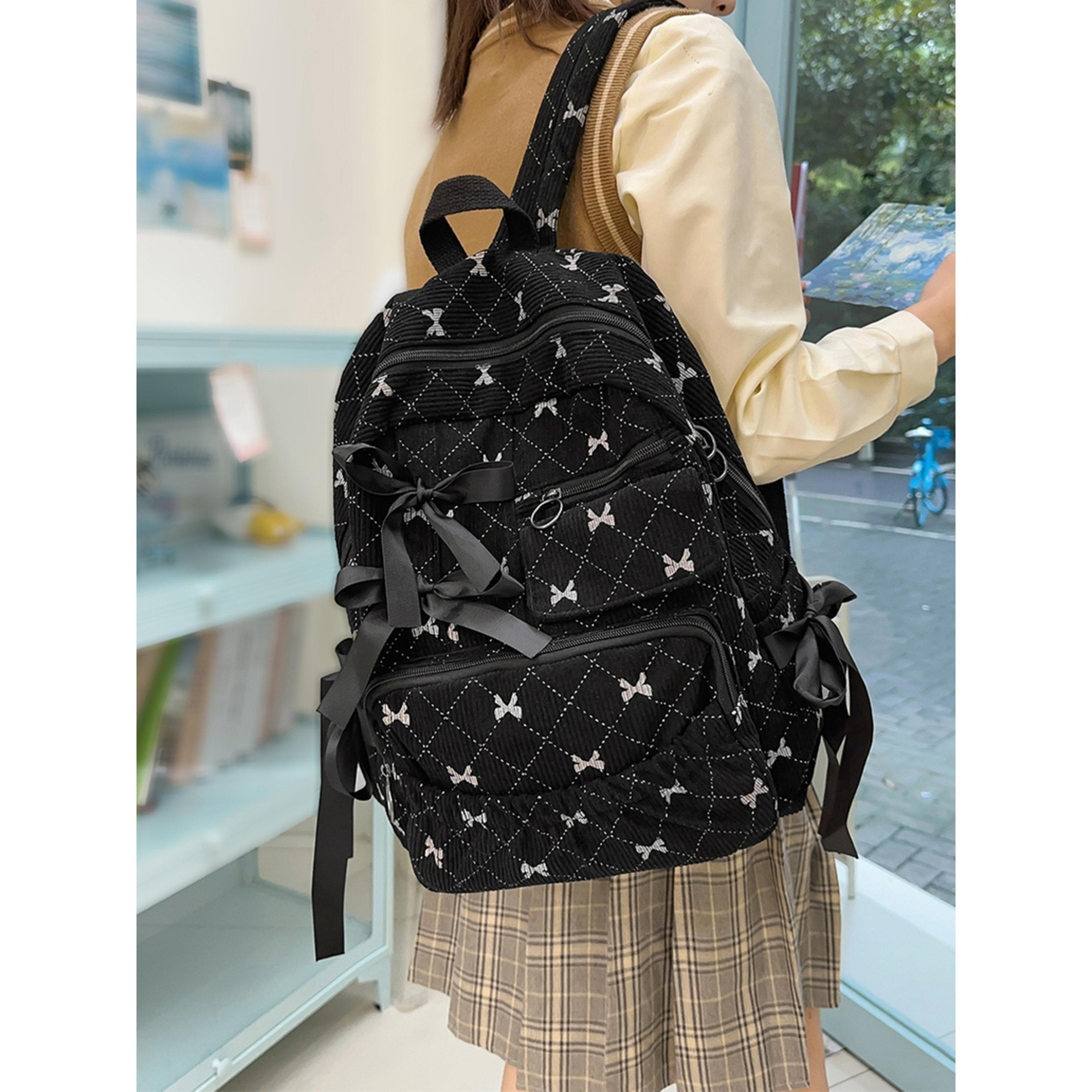 Take Two Bow Print Zip Closure Backpack-women-bagsandwallets-backpacks-image-4