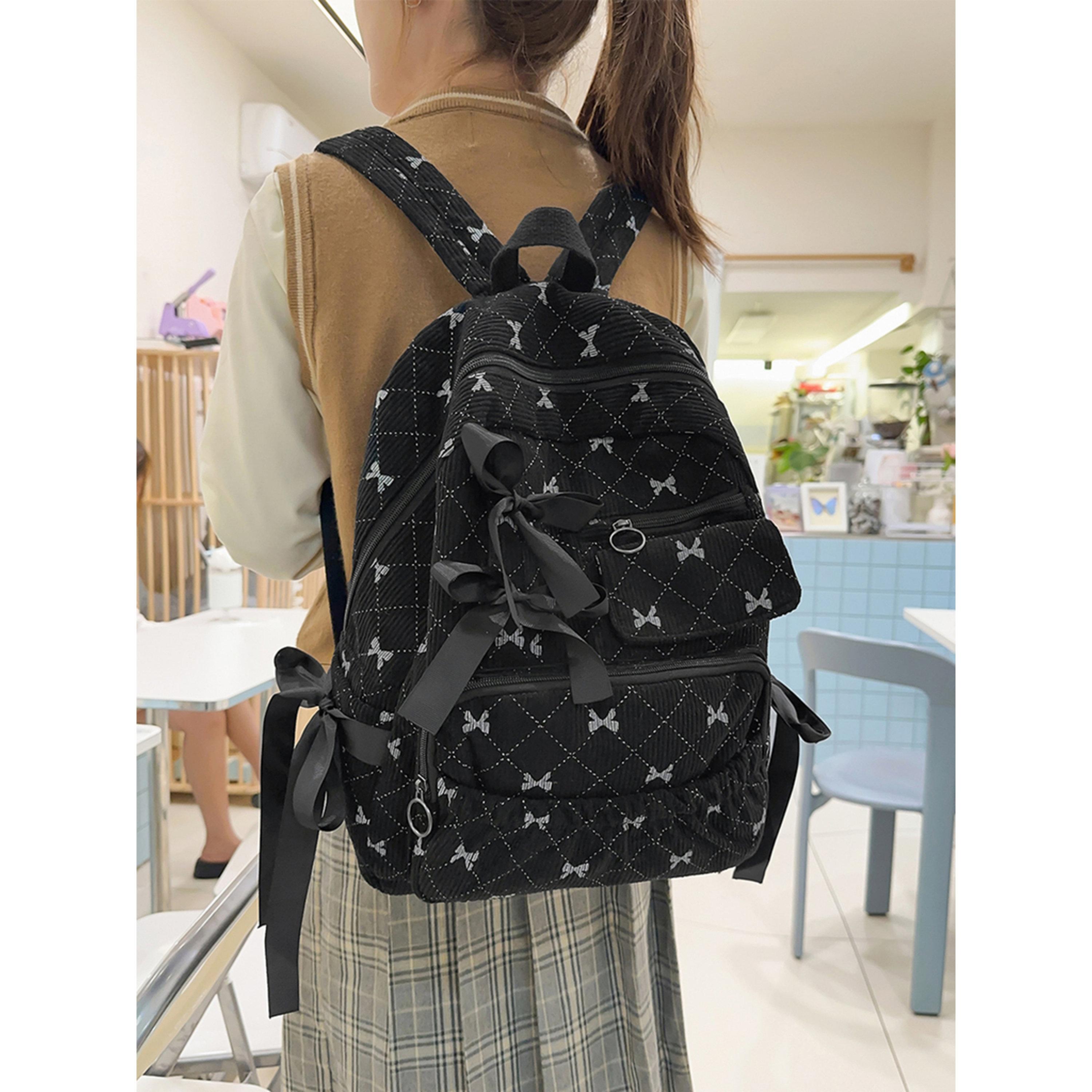 Take Two Bow Print Zip Closure Backpack-women-bagsandwallets-backpacks-image-6