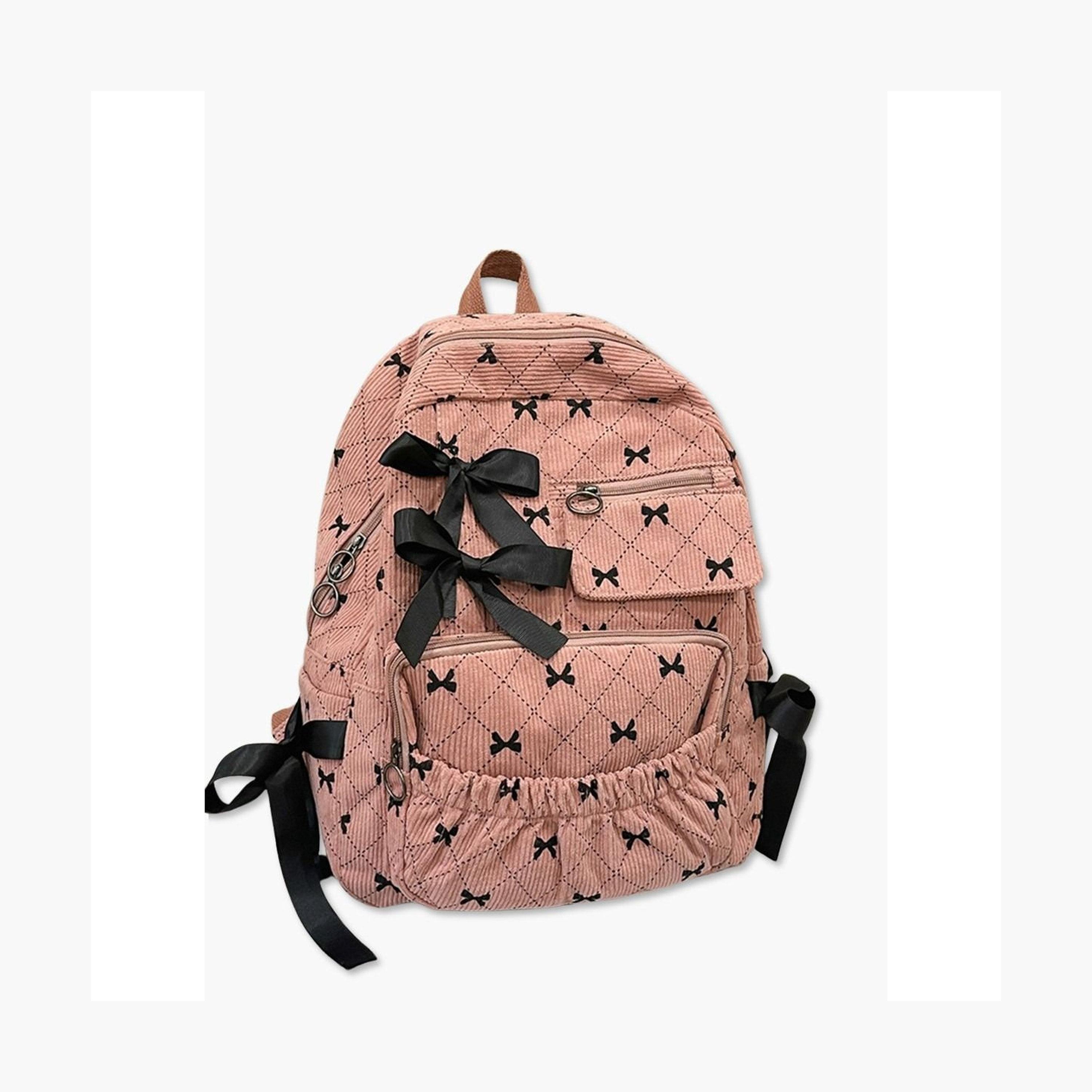 Take Two Bow Print Zip Closure Backpack-women-bagsandwallets-backpacks-image-1