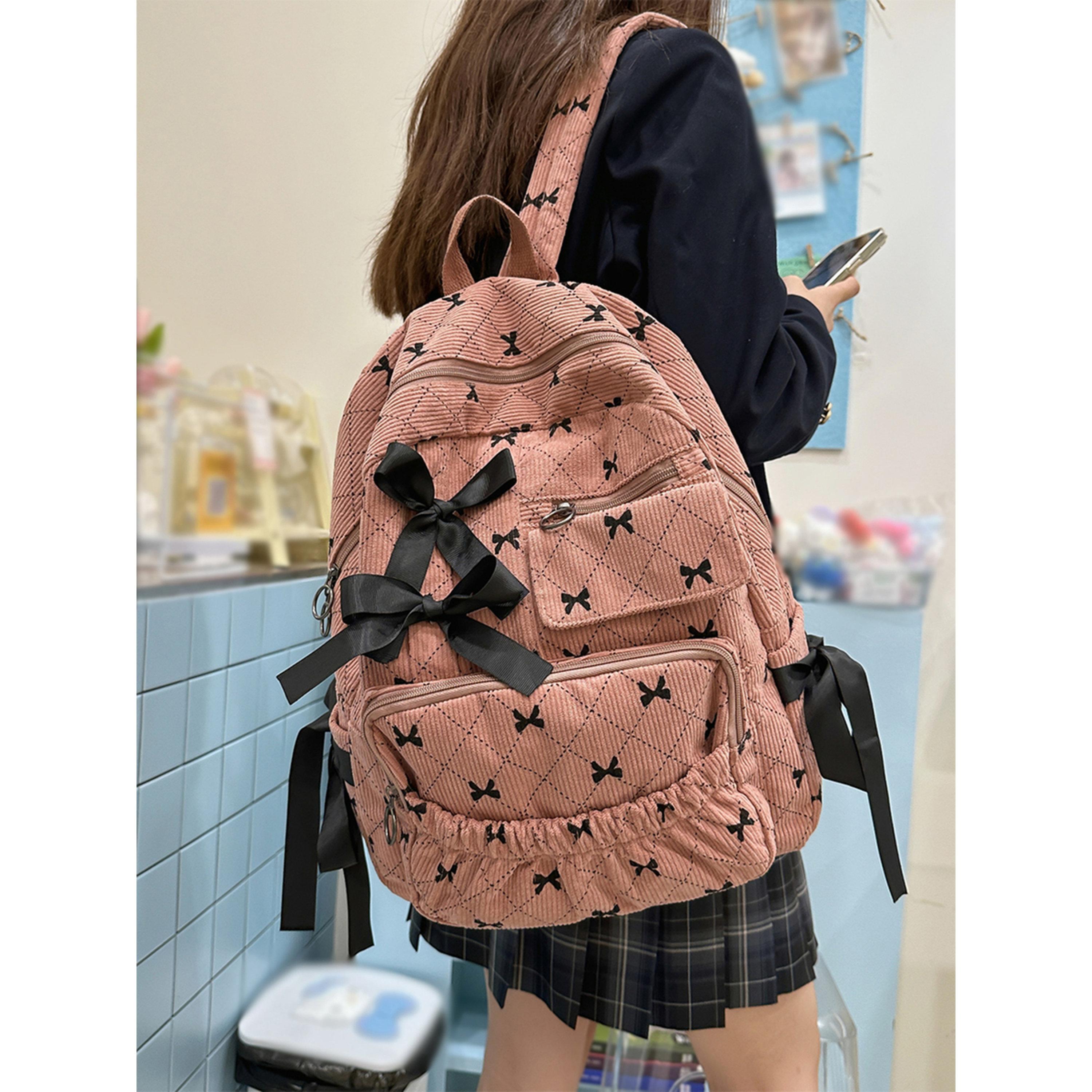 شنطة ظهر بسحاب غلق وطبعة عقدة-women-bagsandwallets-backpacks-image-3