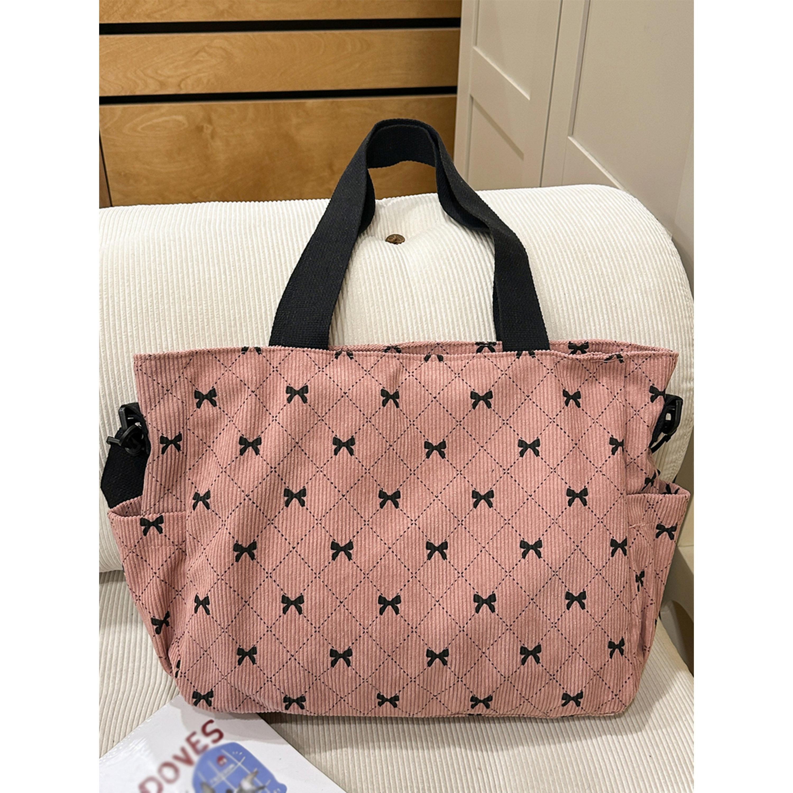 Take Two Bow Print Double Strap Shoulder Bag-women-bagsandwallets-handbags-image-3
