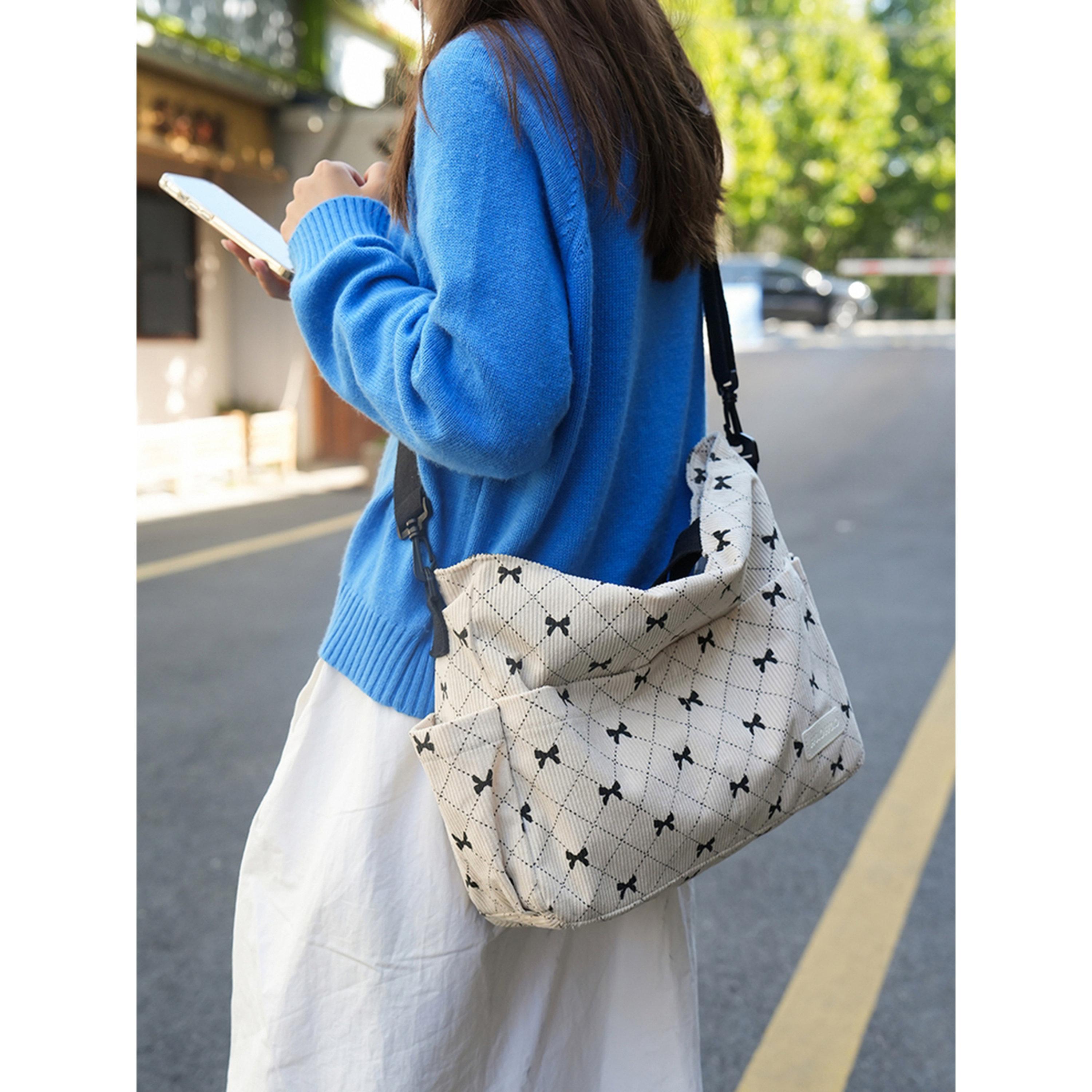 Take Two Bow Print Double Strap Shoulder Bag-women-bagsandwallets-handbags-image-2