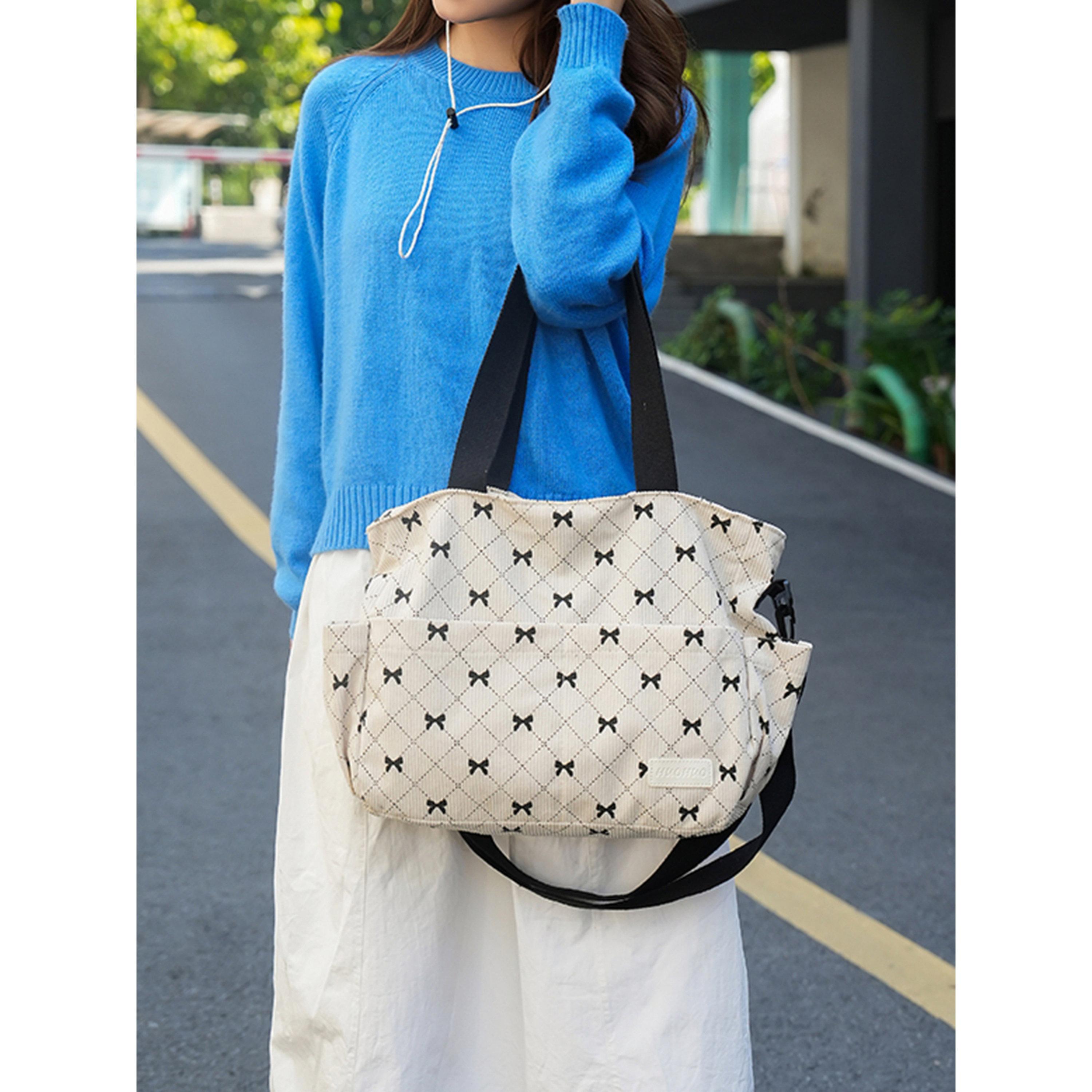 Take Two Bow Print Double Strap Shoulder Bag-women-bagsandwallets-handbags-image-3