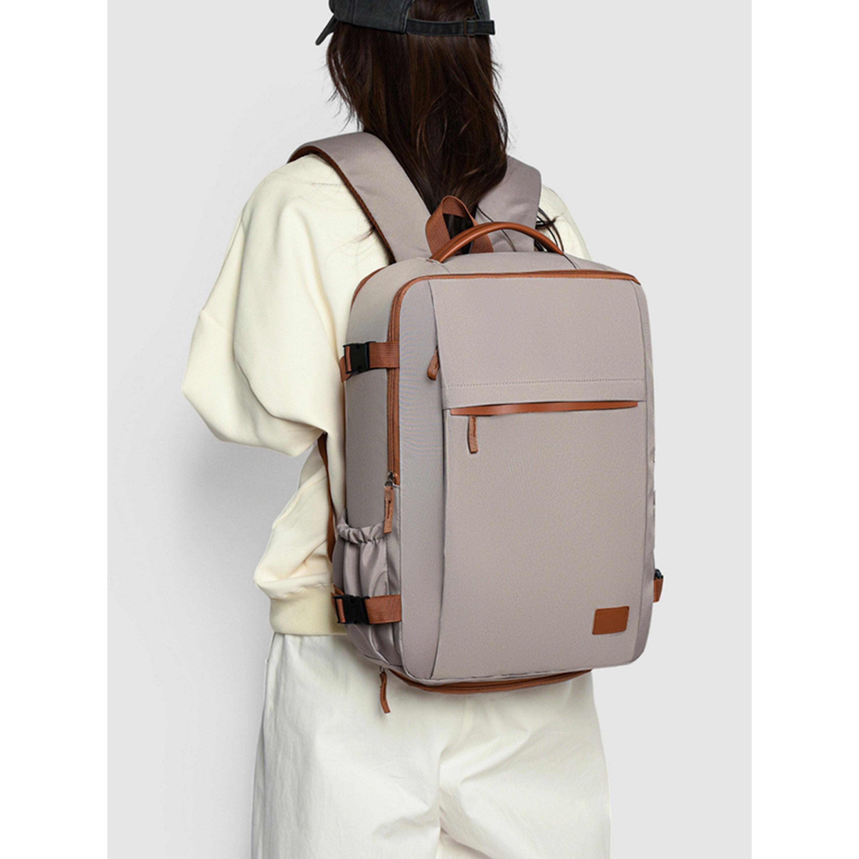 شنطة ظهر بسحاب غلق وتفاصيل متباينة-women-bagsandwallets-backpacks-image-1
