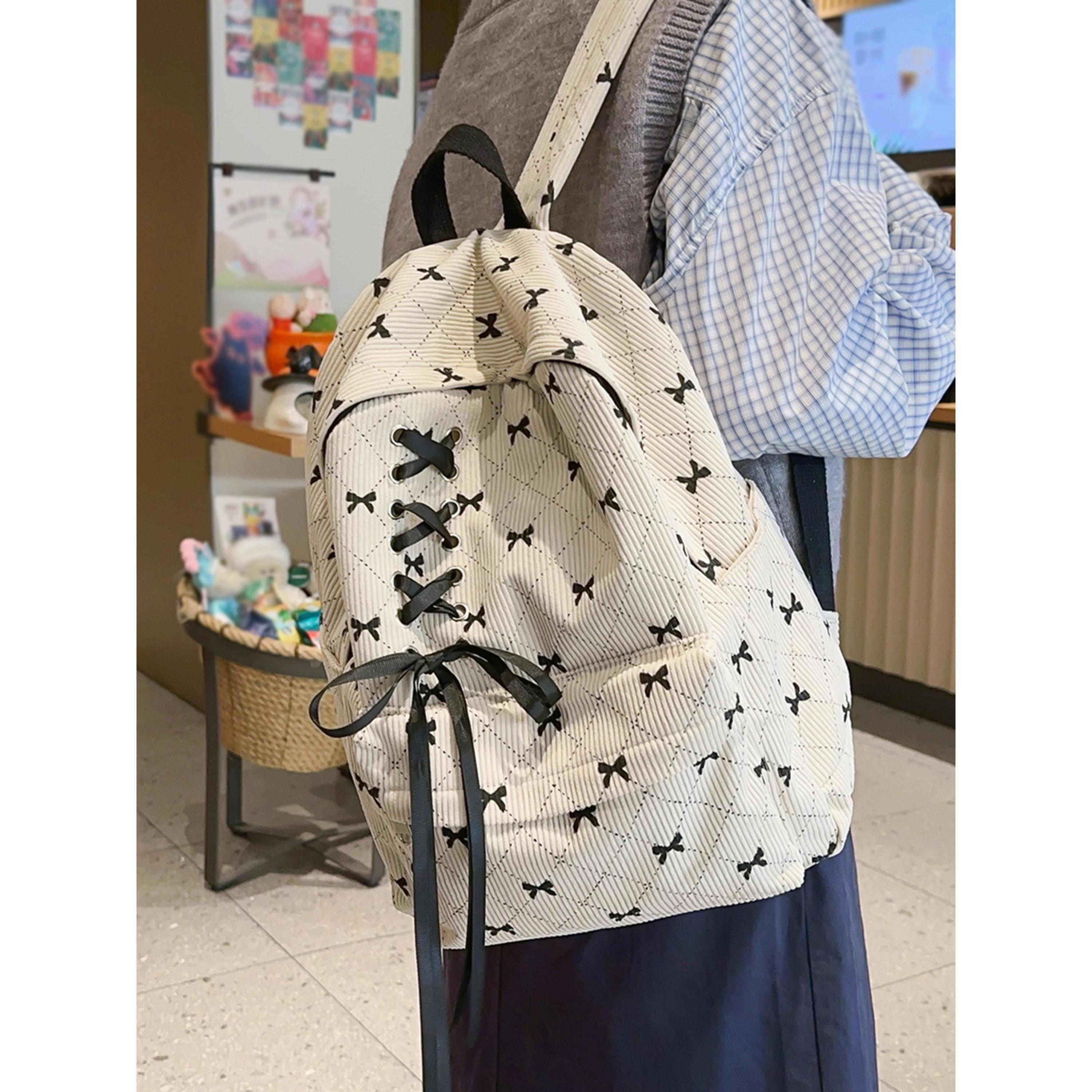 Take Two Bow Print Zip Closure Backpack-women-bagsandwallets-backpacks-image-5