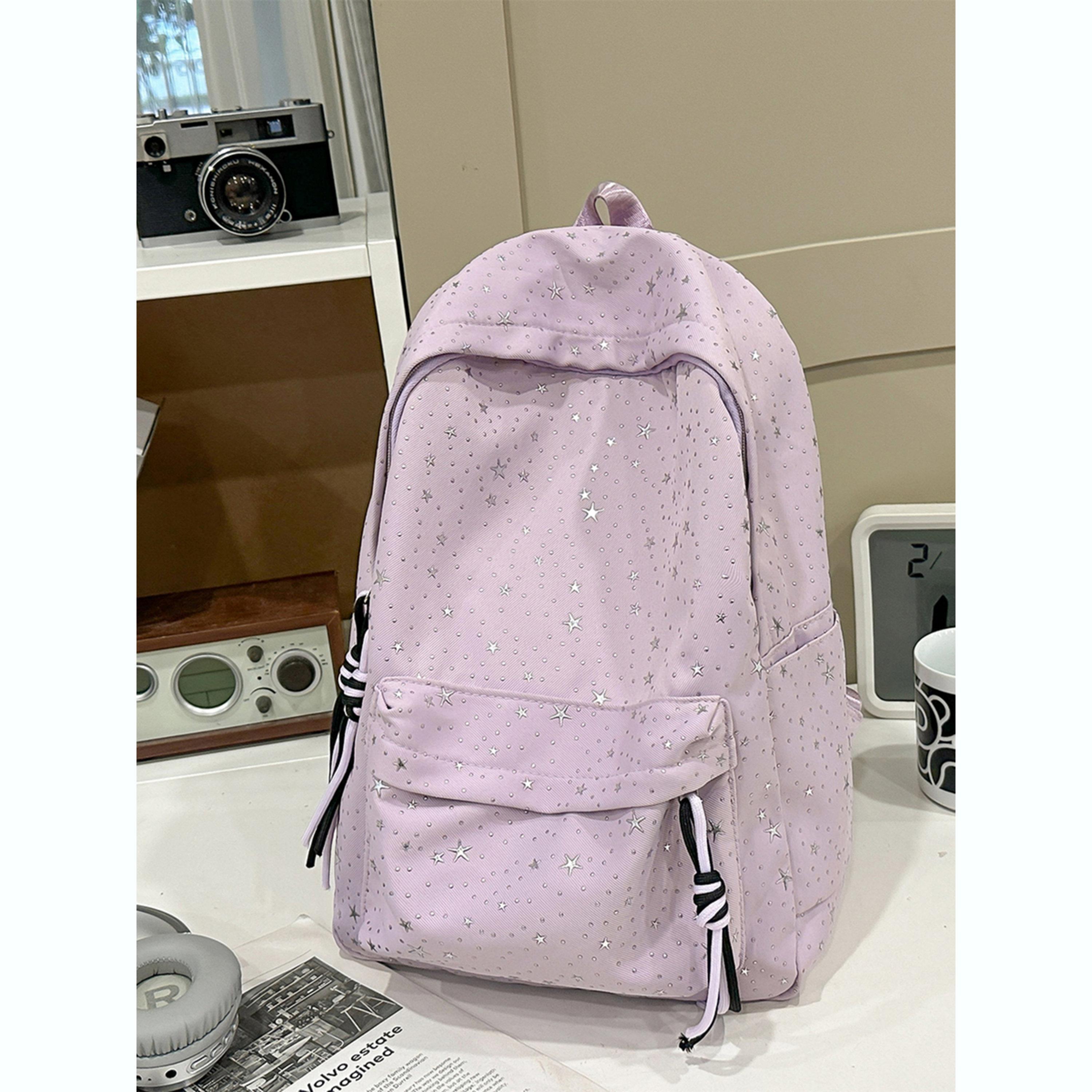 شنطة ظهر بسحاب غلق وتفاصيل مزينة-women-bagsandwallets-backpacks-image-2