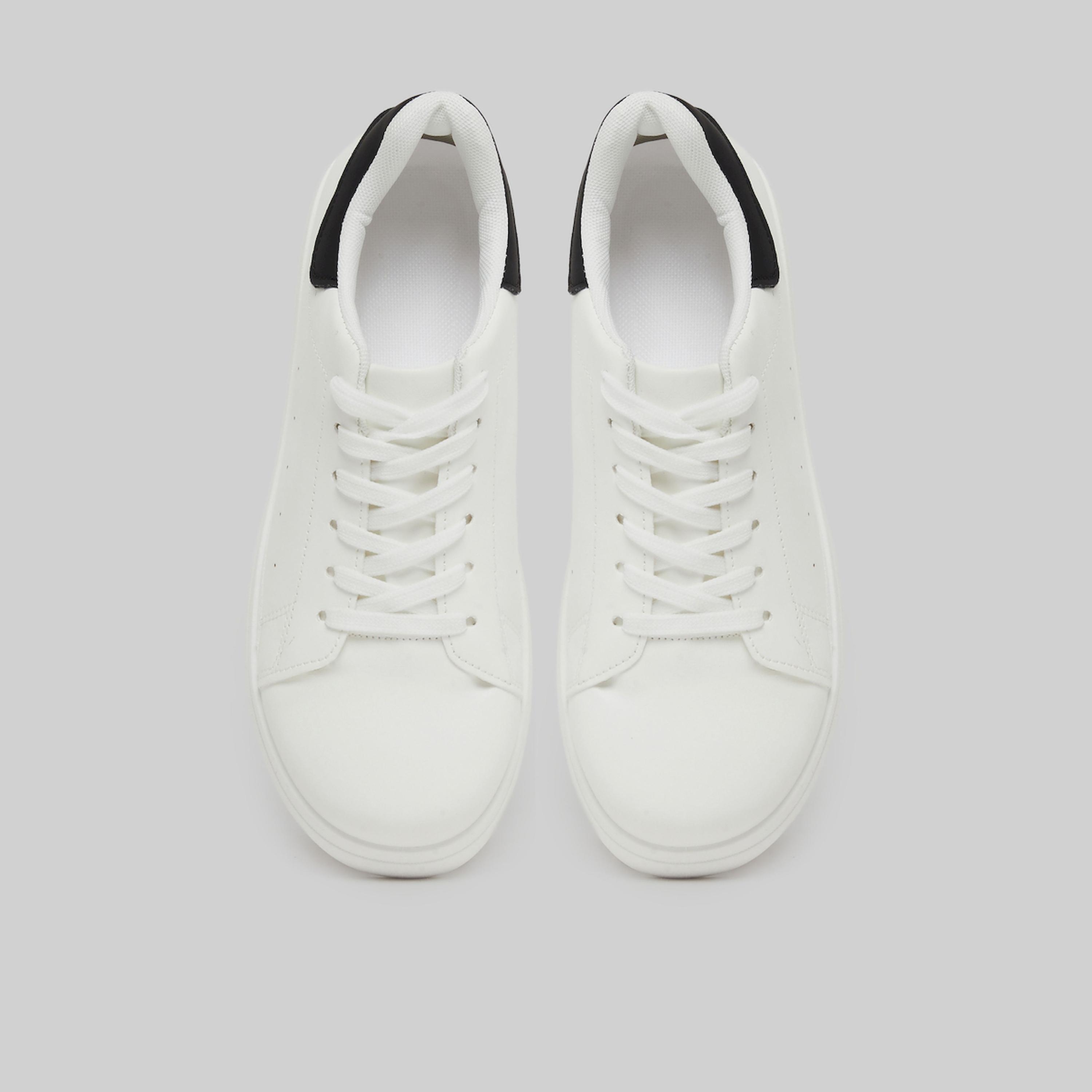 Take Two White Lace-Up Sneakers-women-shoes-sneakers-image-3