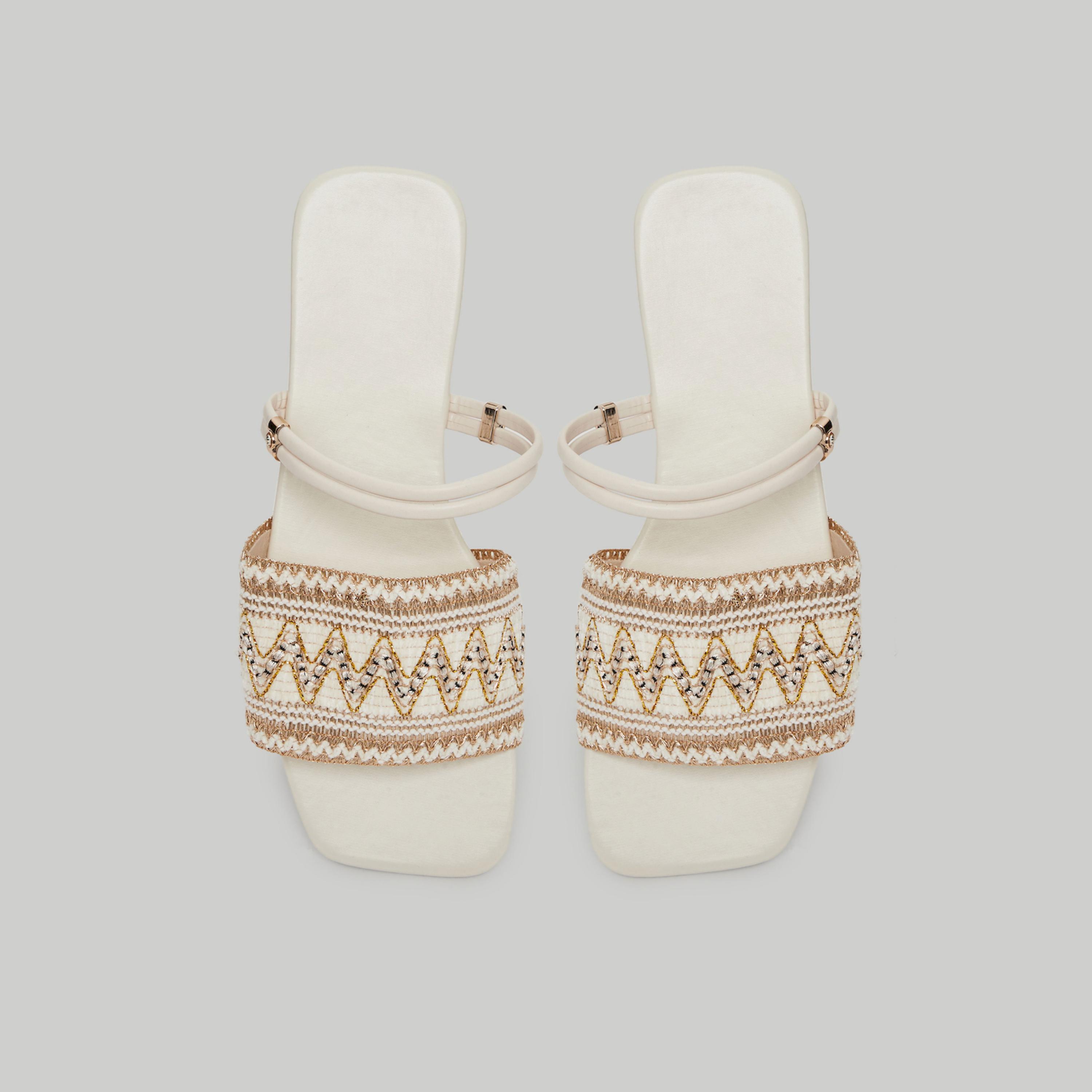 Take Two White Embroidered Slip-On Flat Sandals-women-shoes-sandals-flats-image-5