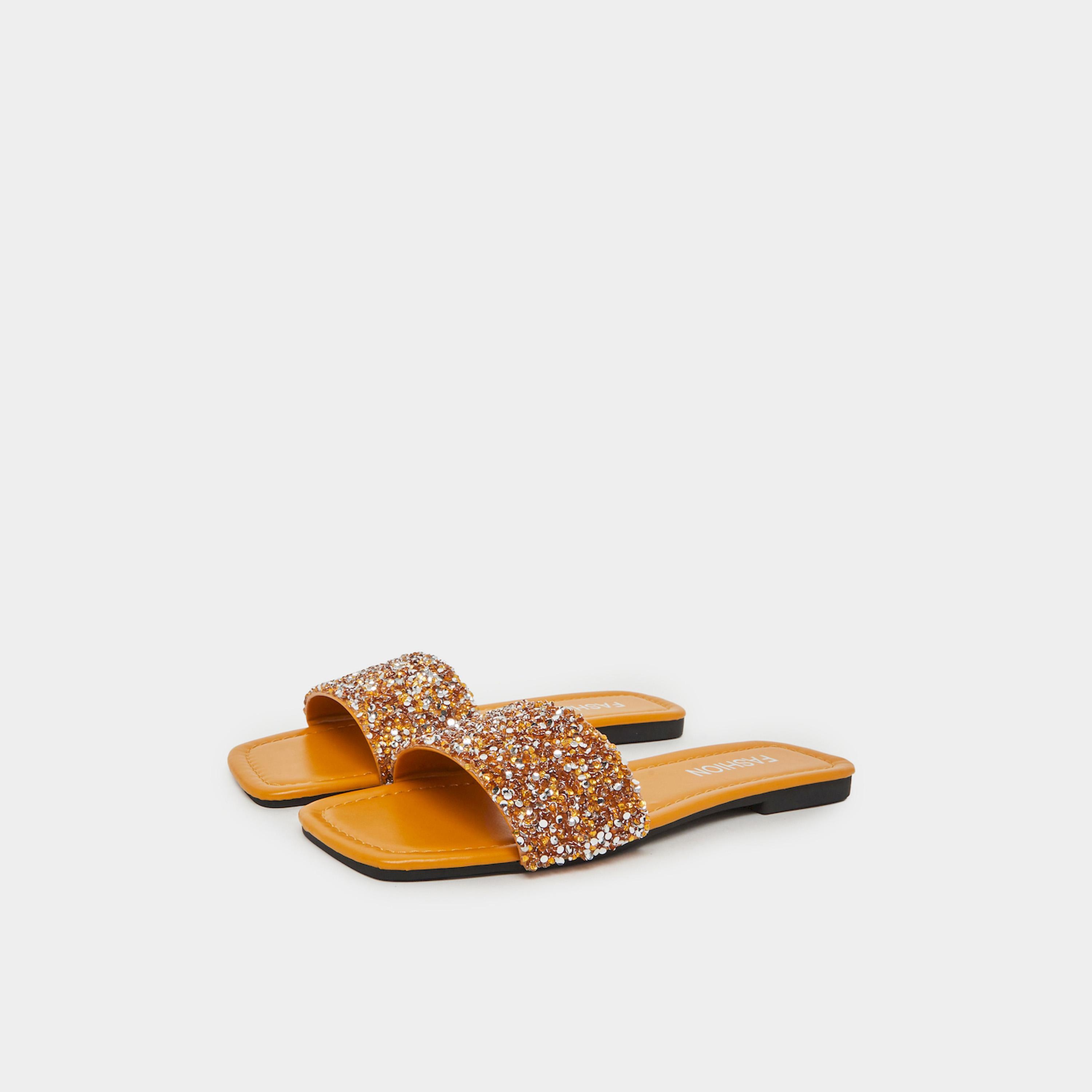 Take Two Embellished Slip-On Sandals-women-shoes-sandals-flats-image-1