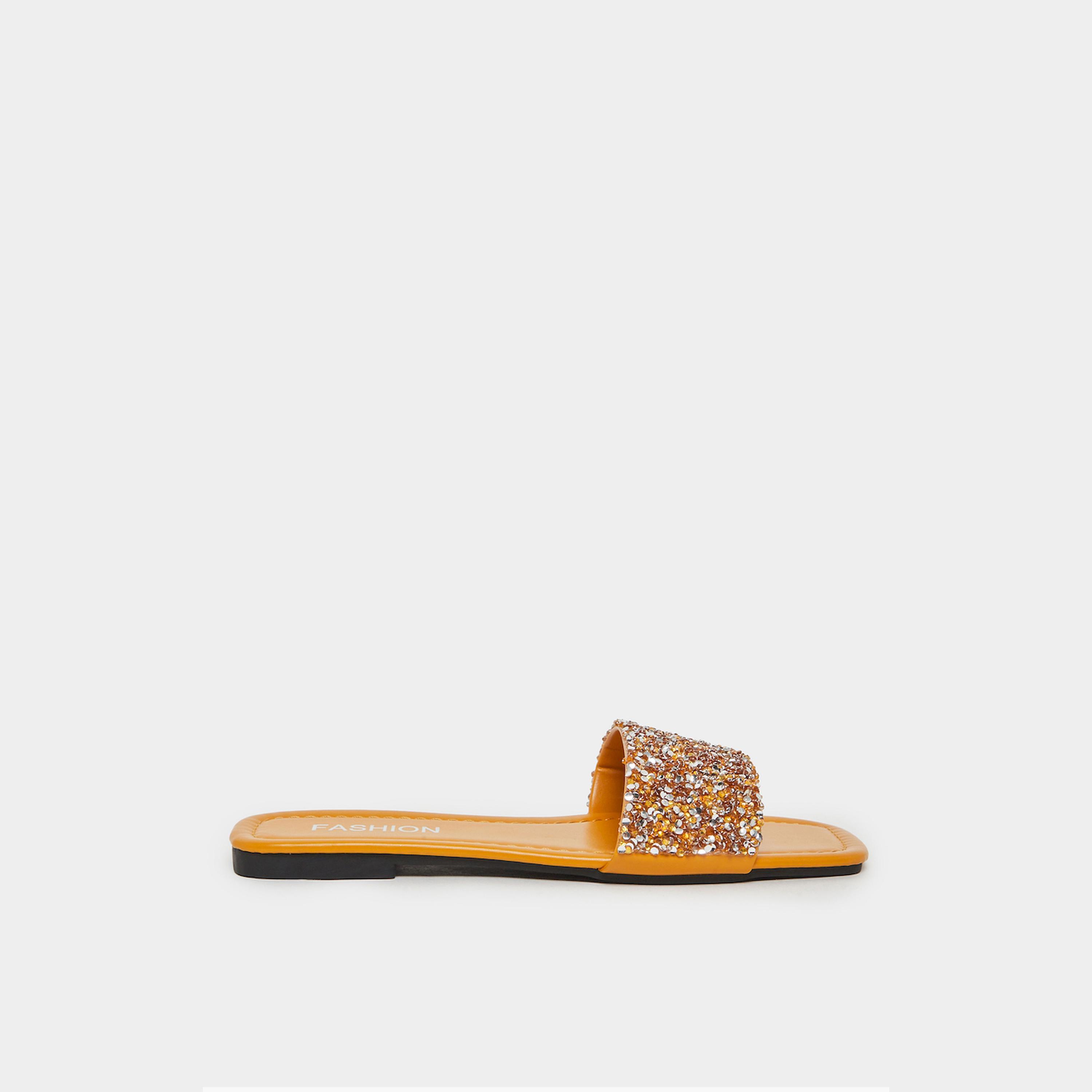 Take Two Embellished Slip-On Sandals-women-shoes-sandals-flats-image-2