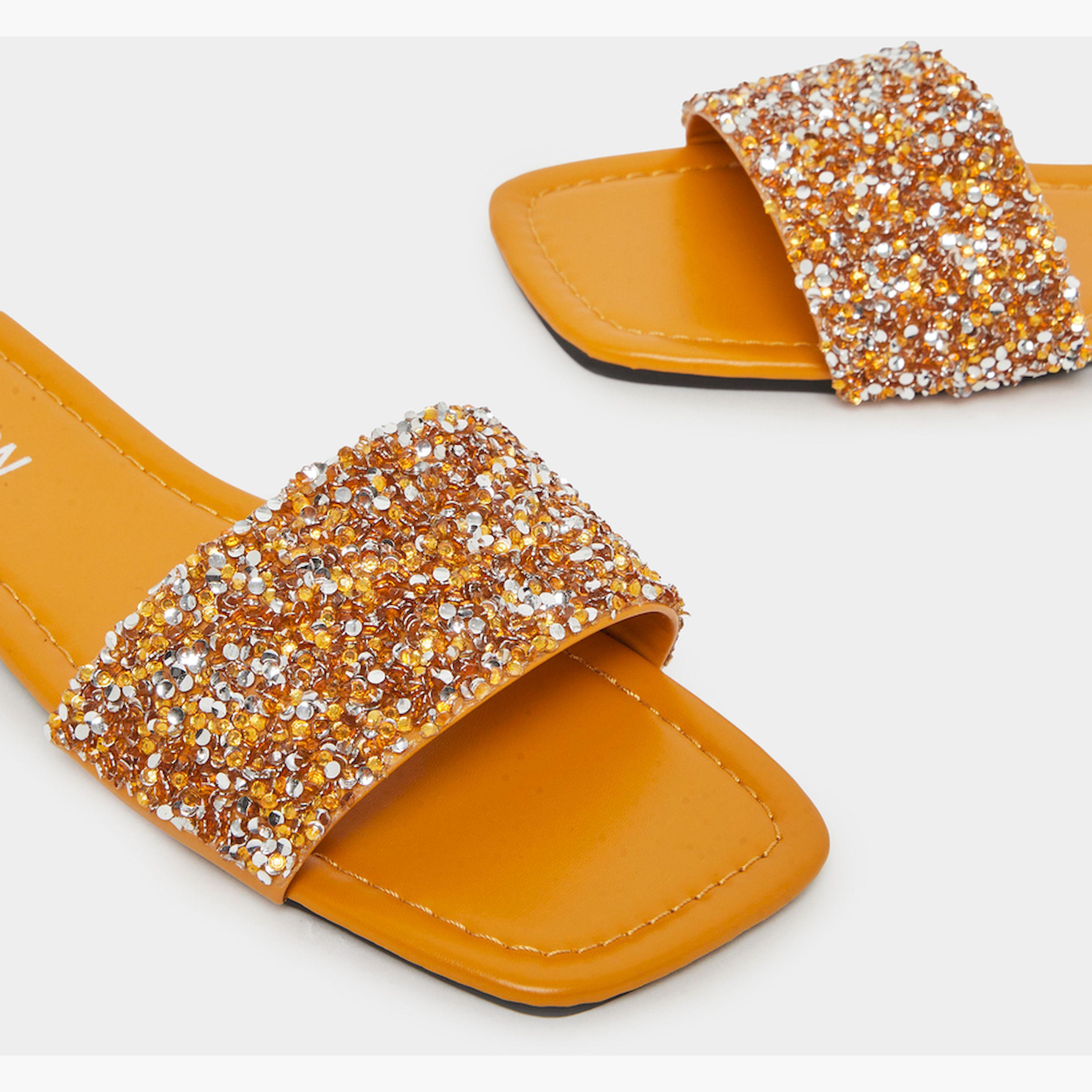 Take Two Embellished Slip-On Sandals-women-shoes-sandals-flats-image-3