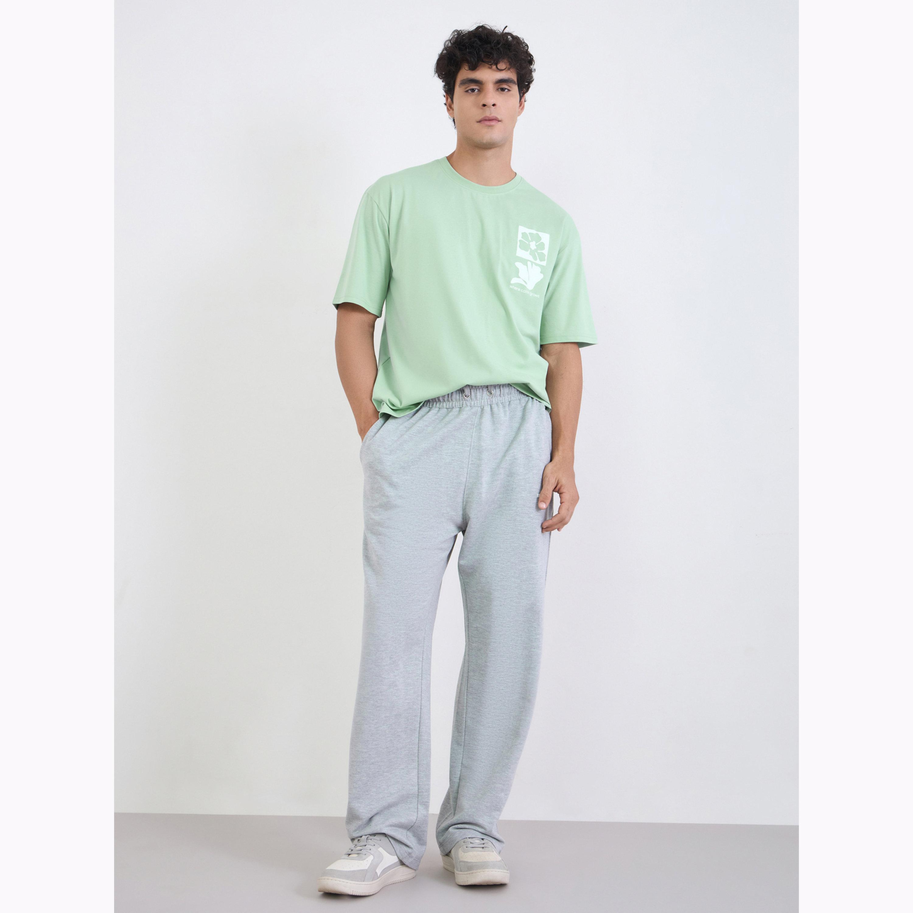 تيشيرت بياقة دائرية وطبعة جرافيك للرجال-men-clothing-tshirtsandpolos-tshirts-image-2
