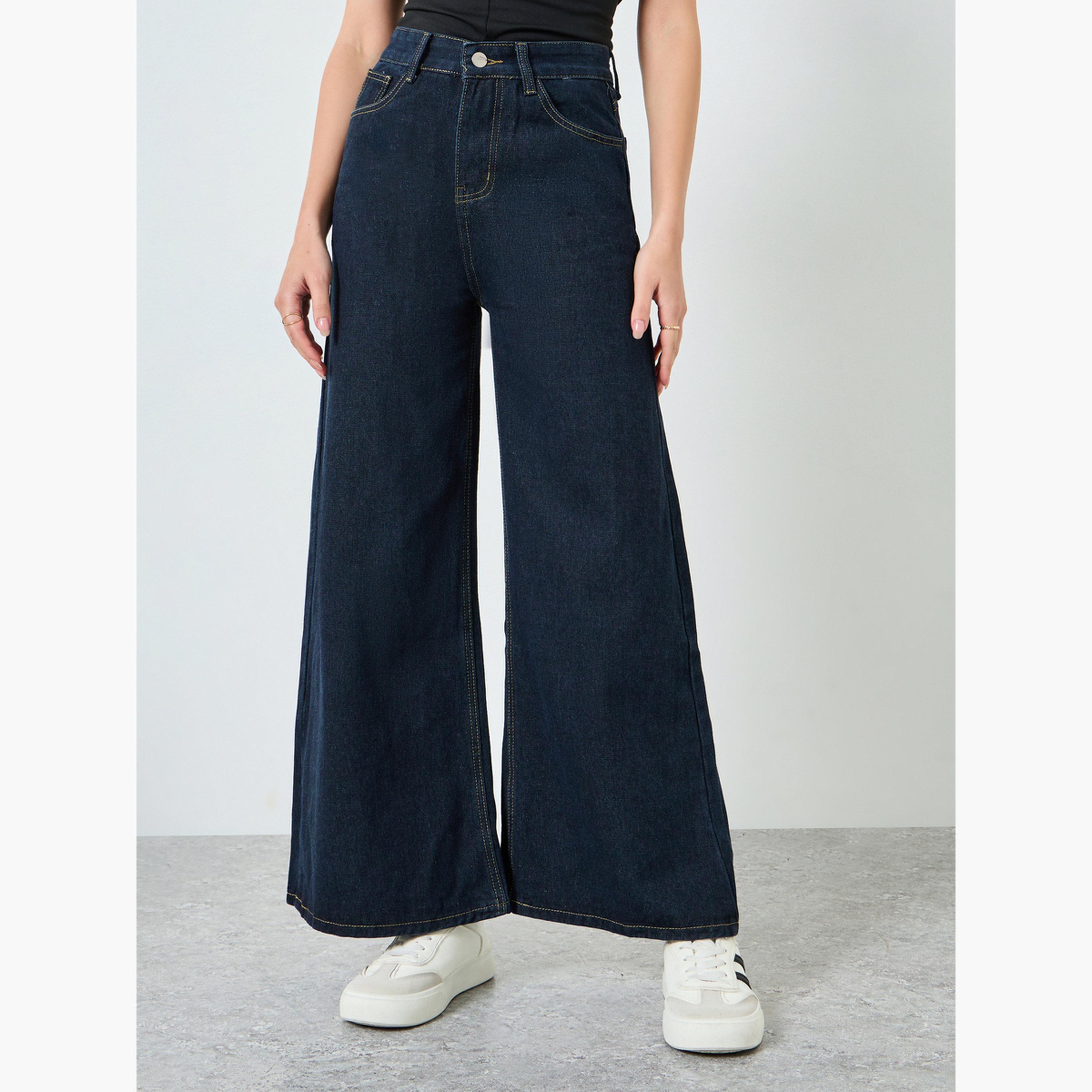 Styli Women Mid Rise Wide Leg Jeans-women-clothing-bottoms-jeans-image-1