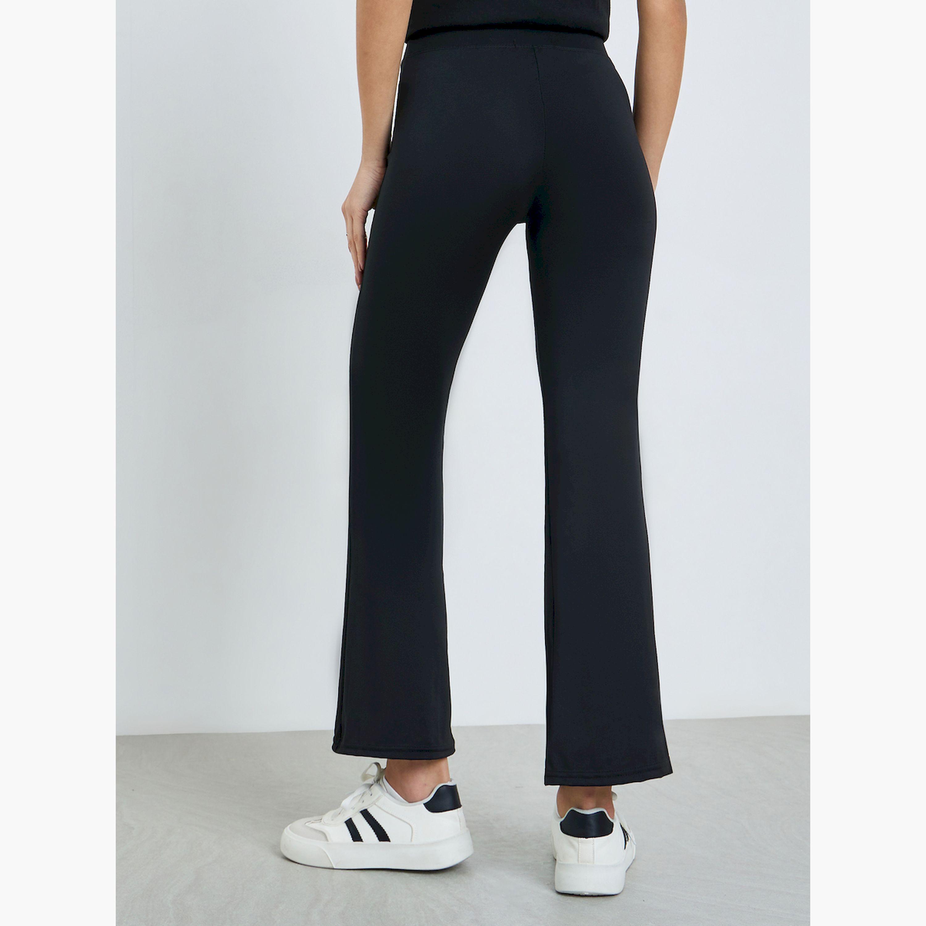 بنطال ليقنز سادة بقصة واسعة من الأسفل-women-clothing-bottoms-leggings-image-4