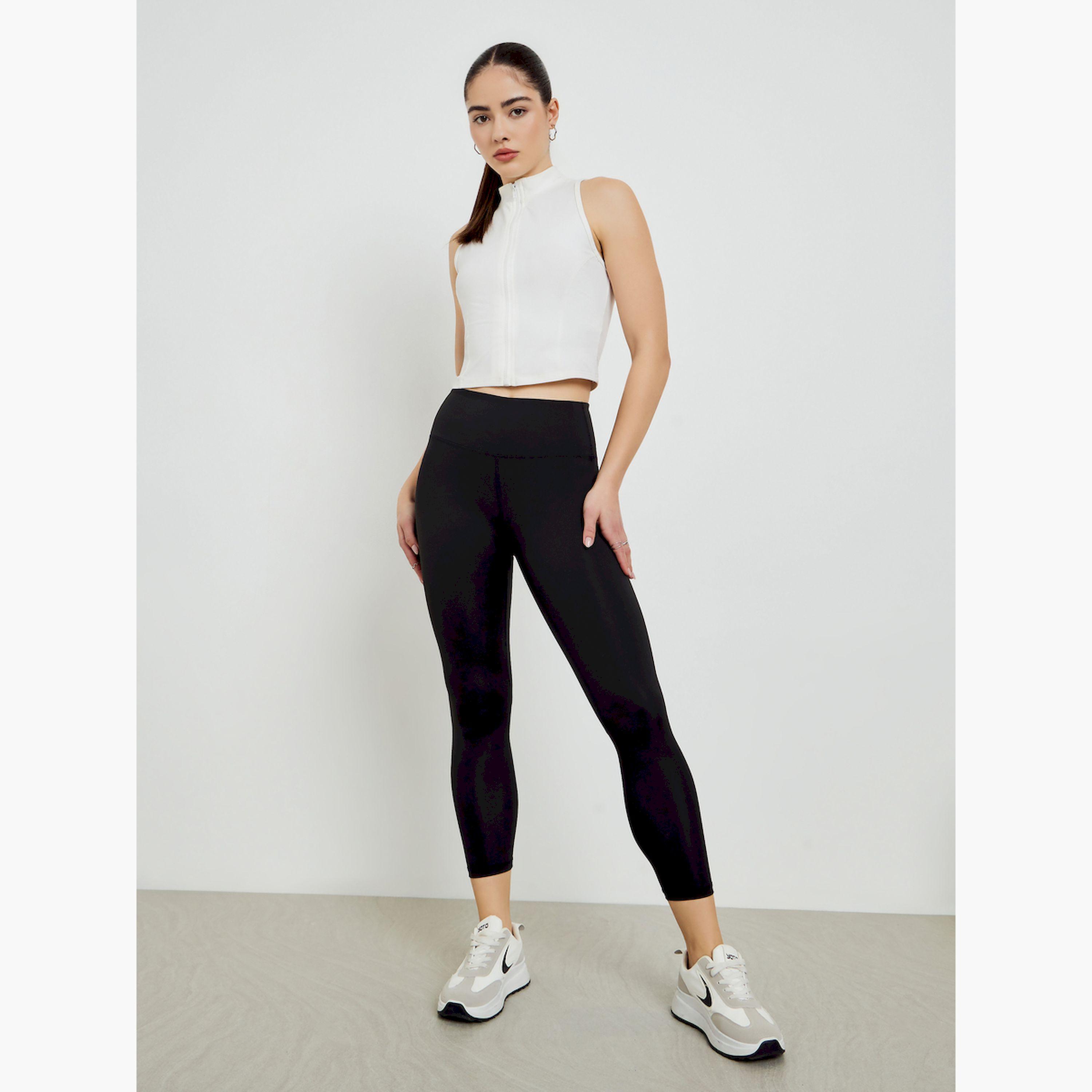 ليقنز سادة بخصر عالي-women-clothing-bottoms-leggings-image-2