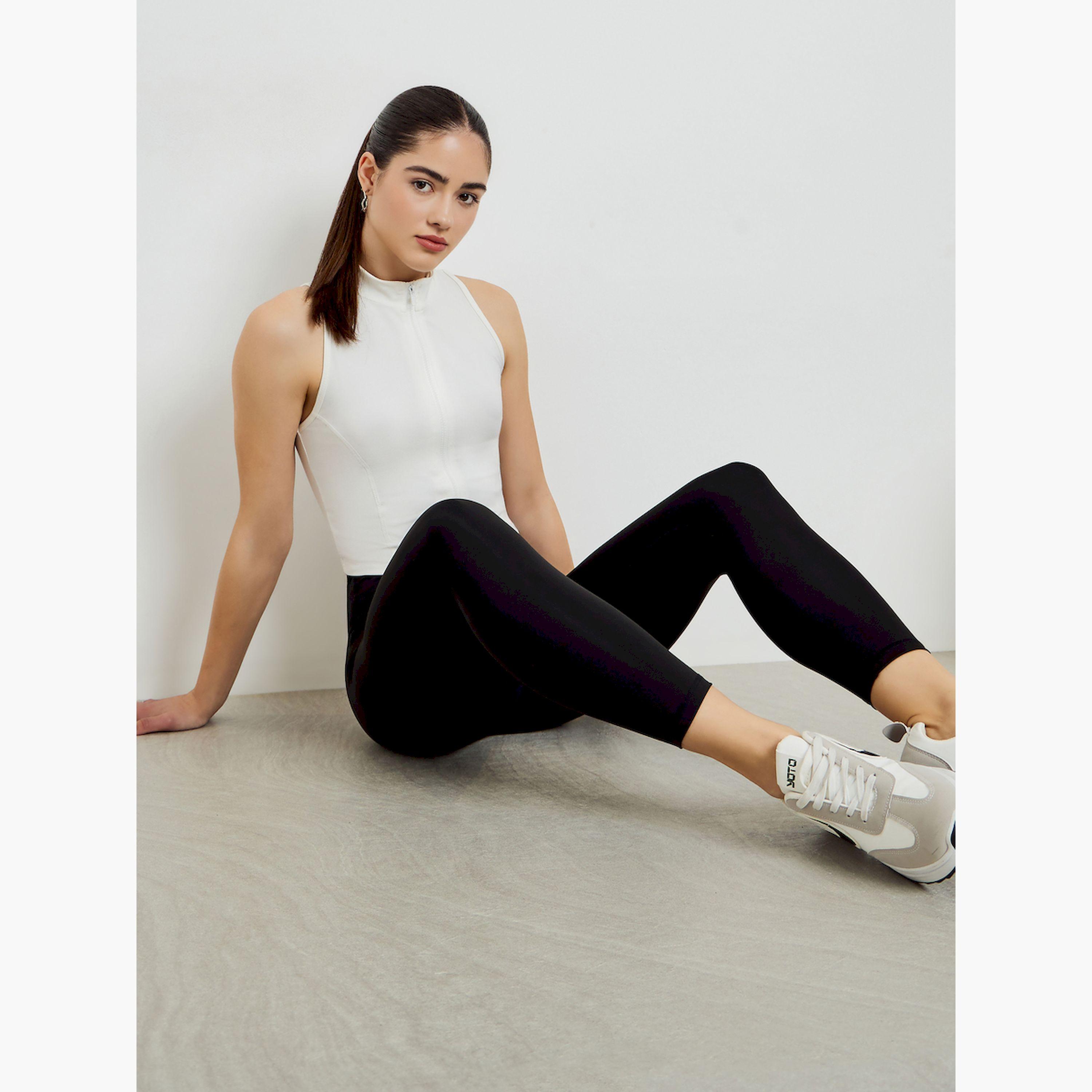 ليقنز سادة بخصر عالي-women-clothing-bottoms-leggings-image-3
