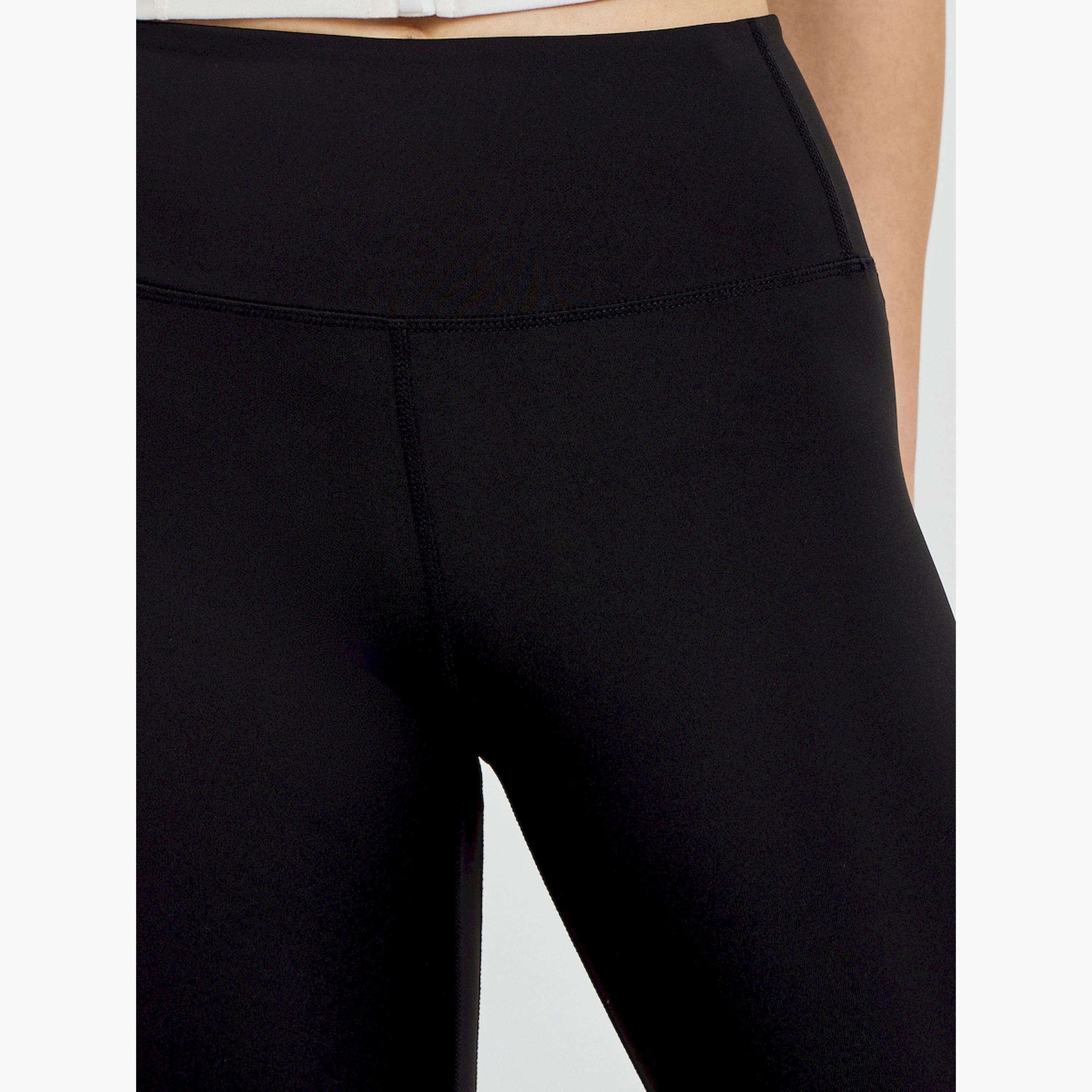Styli Black Solid High Rise Leggings-women-clothing-bottoms-leggings-image-4