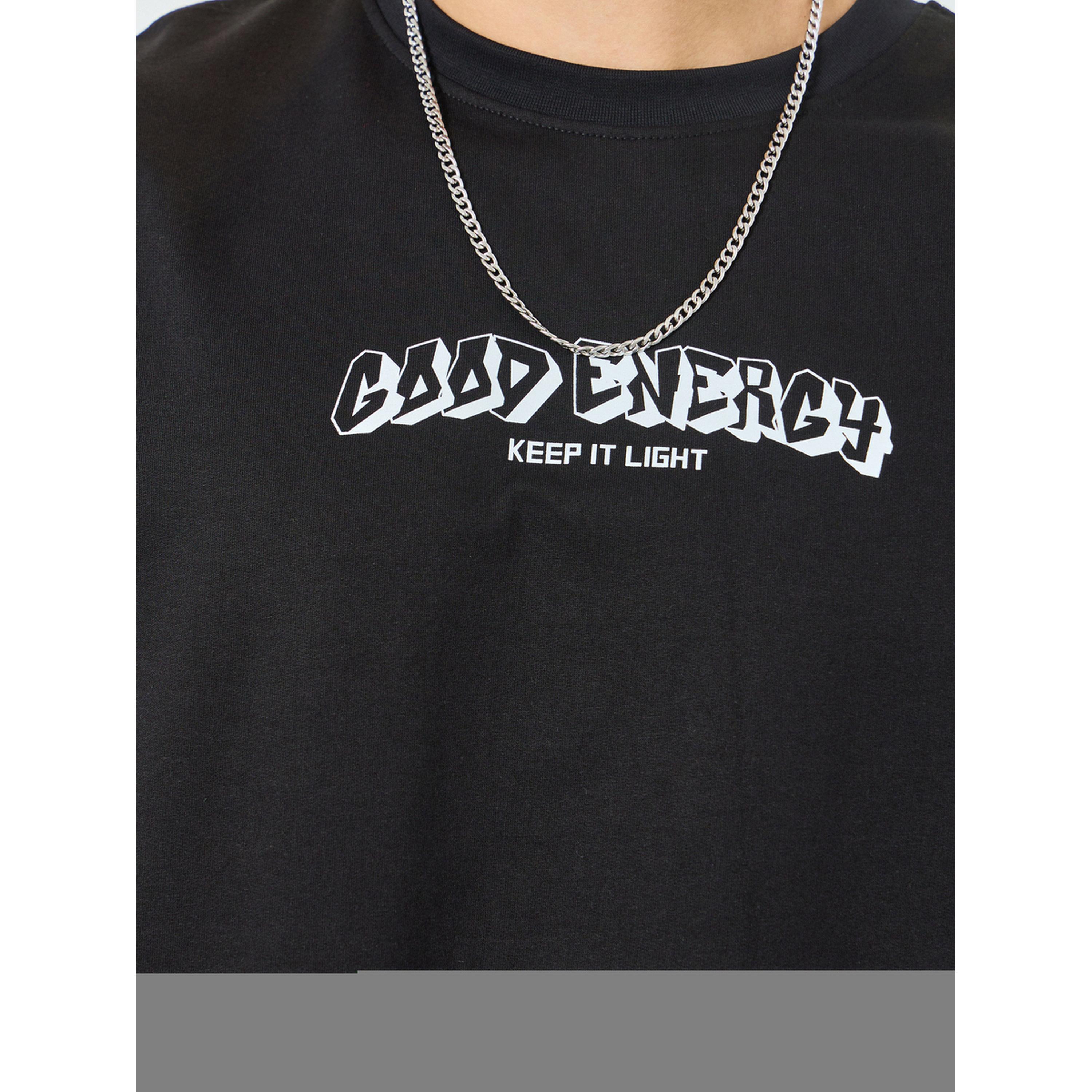 Styli Men Black Graphic Print Oversized T-Shirt-men-clothing-tshirtsandpolos-tshirts-image-5