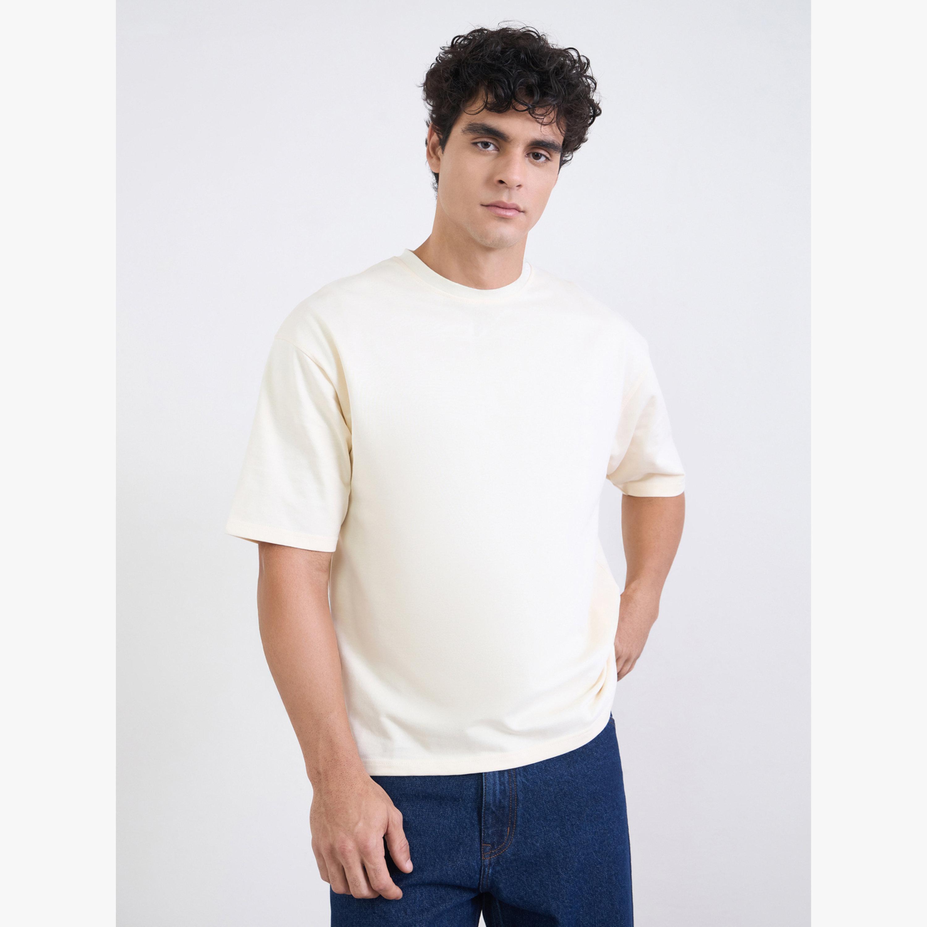 Styli Men Oversized Back Printed Terry Cotton T-Shirt-men-clothing-tshirtsandpolos-tshirts-image-1