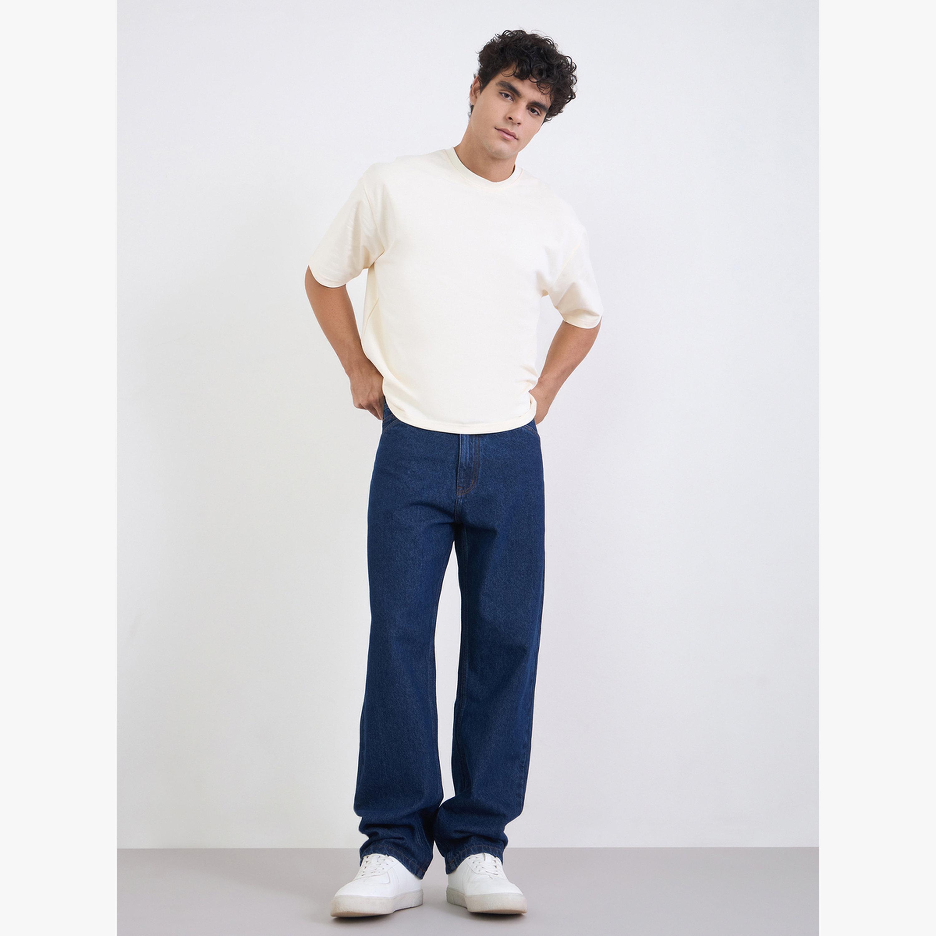 Styli Men Oversized Back Printed Terry Cotton T-Shirt-men-clothing-tshirtsandpolos-tshirts-image-2