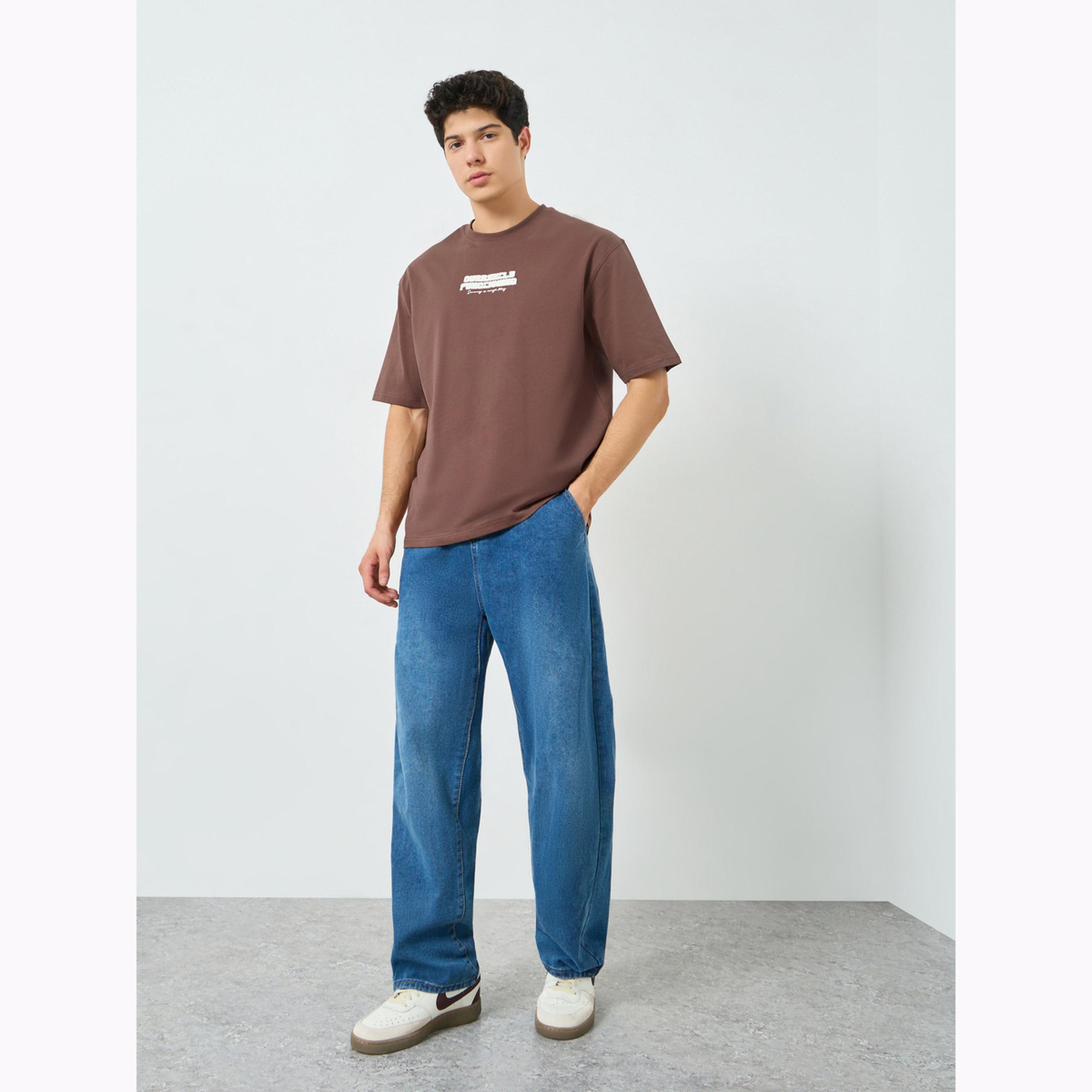Styli Men Cotton Crew Neck Relaxed Fit T-Shirt-men-clothing-tshirtsandpolos-tshirts-image-2