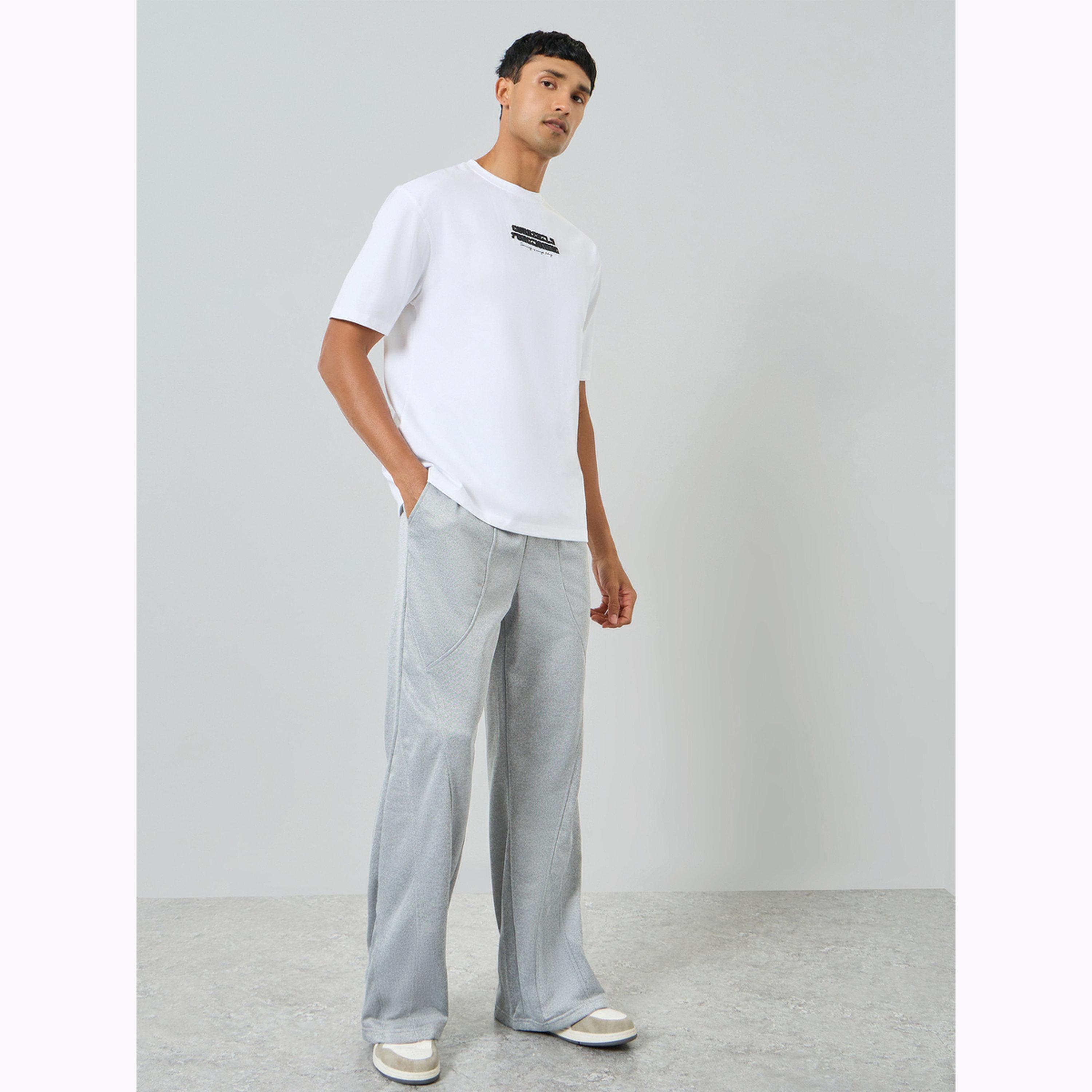 تيشيرت قطن بياقة دائرية وقصة مريحة للرجال-men-clothing-tshirtsandpolos-tshirts-image-2