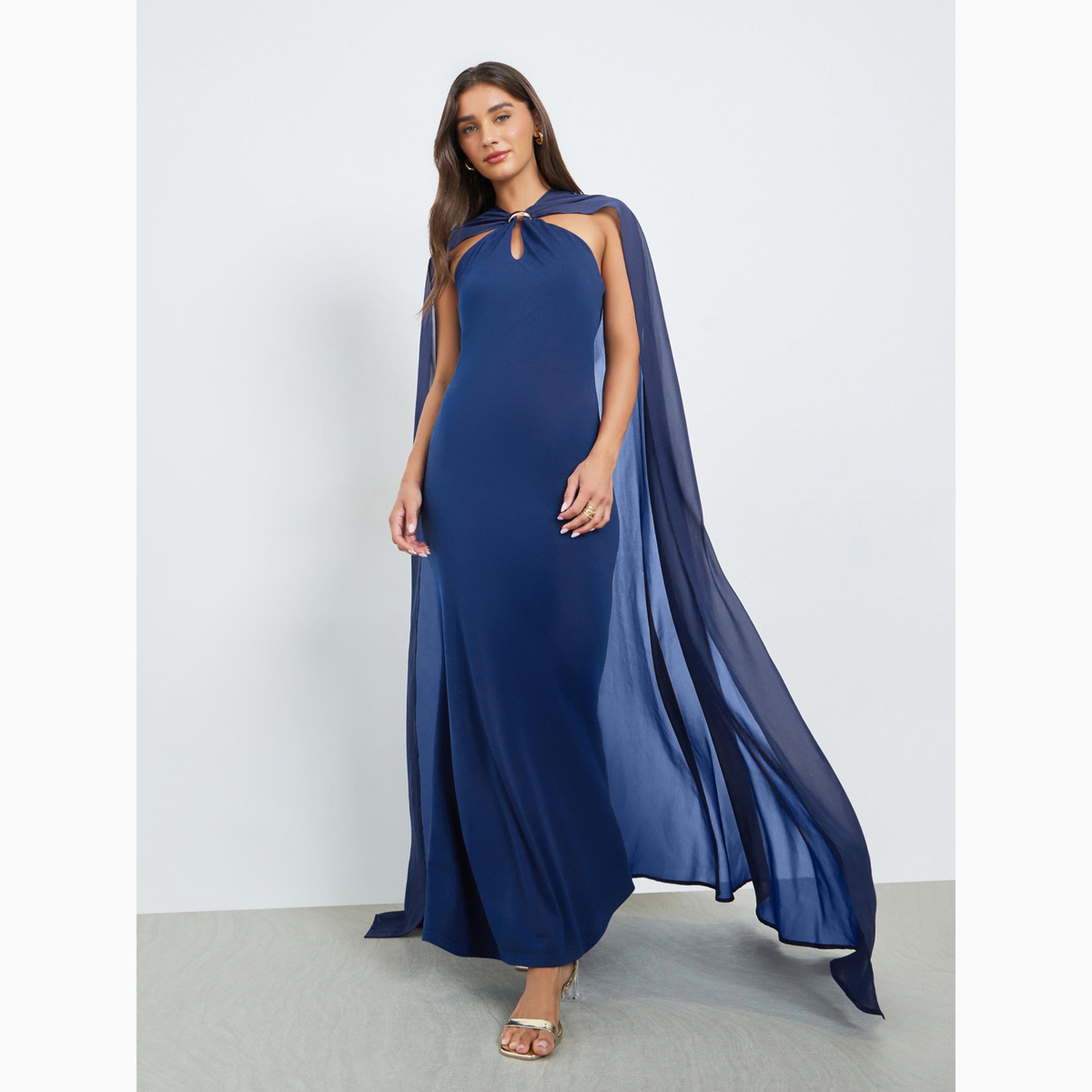 فستان طويل بنمط رداء وتفاصيل ناعمة منسدلة-women-clothing-dresses-image-5