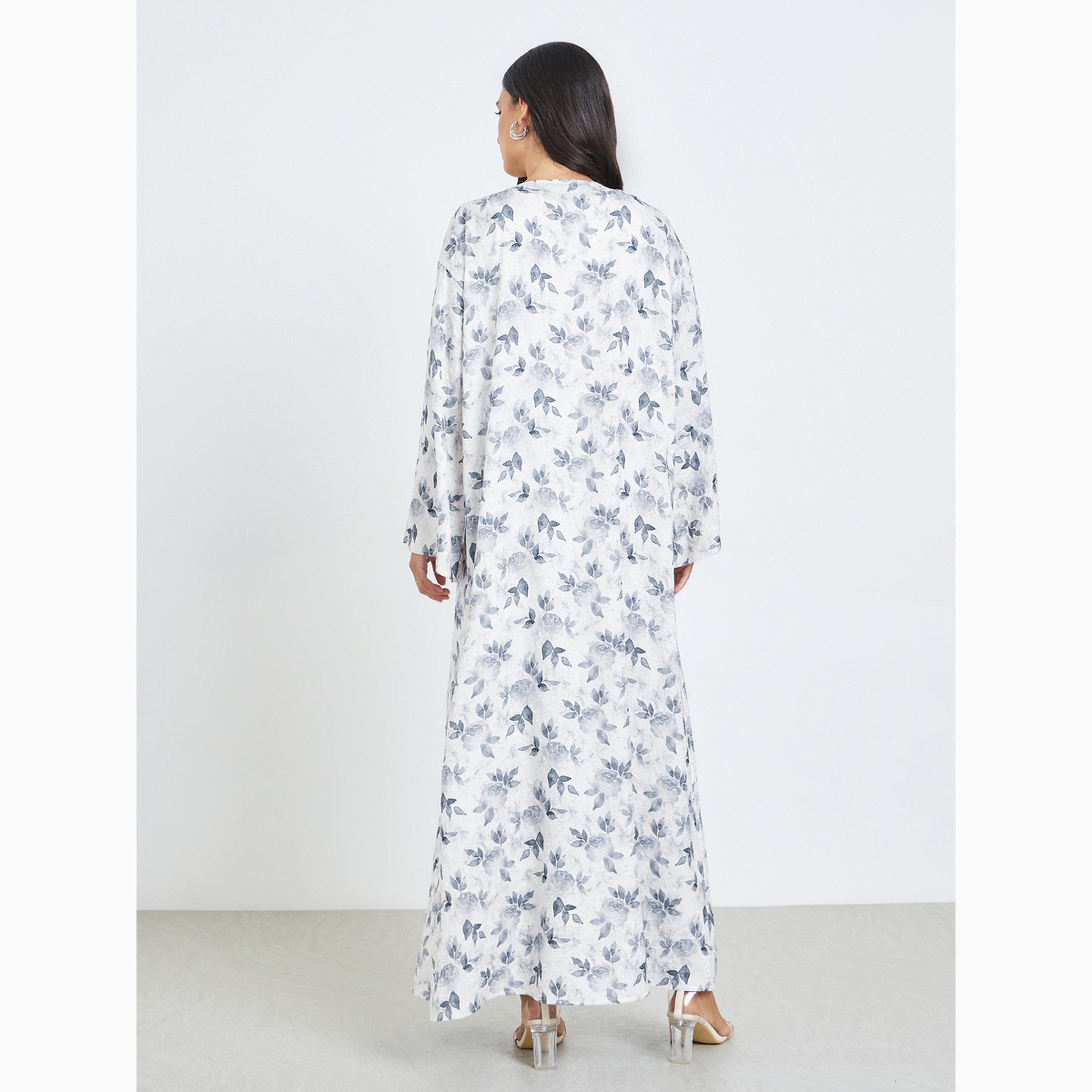 Styli Floral Print Kimono and Trousers Set Co-ords-women-clothing-coordsets-image-6