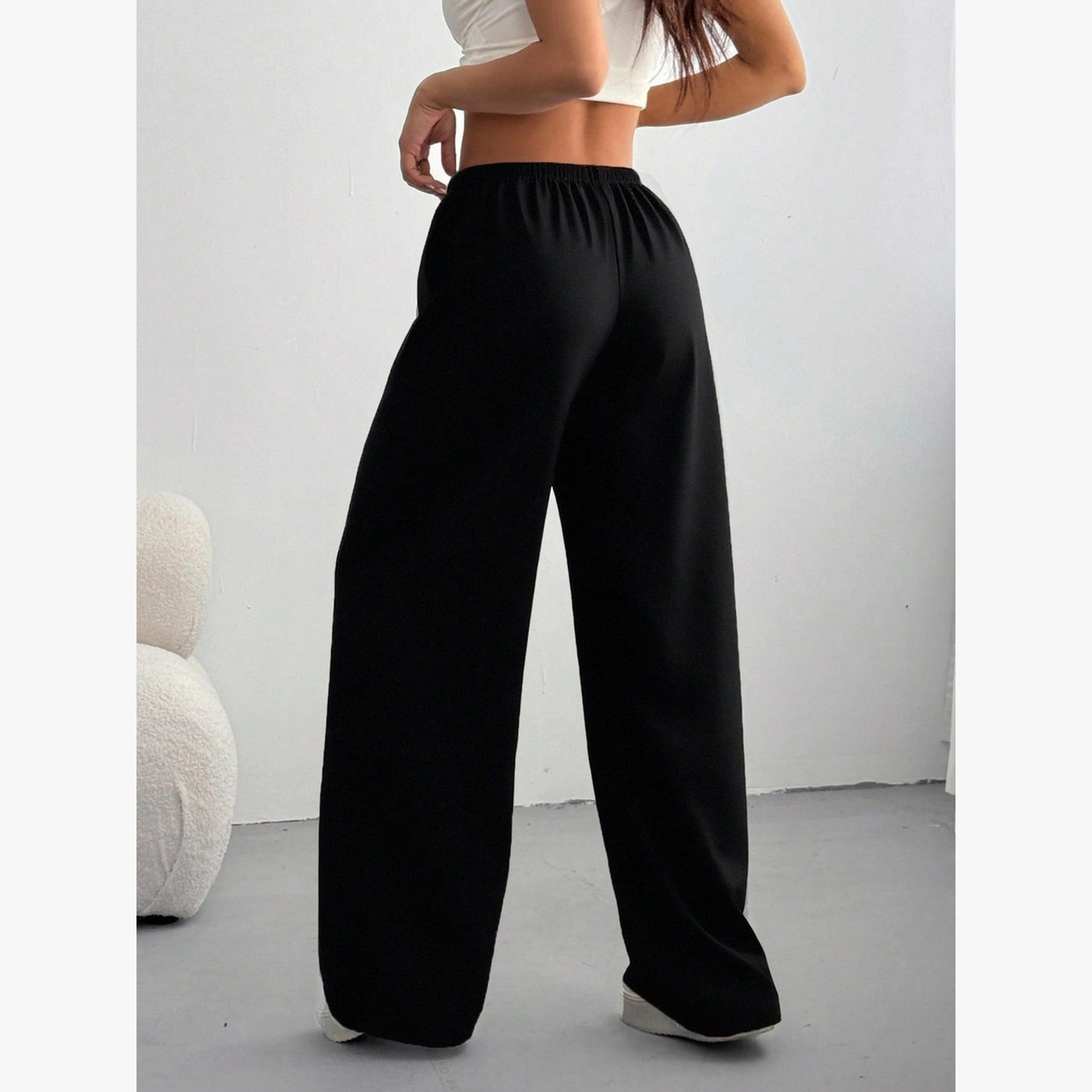 بنطال بطبعة أرقام وقصة أرجل واسعة-women-clothing-bottoms-joggers-image-2