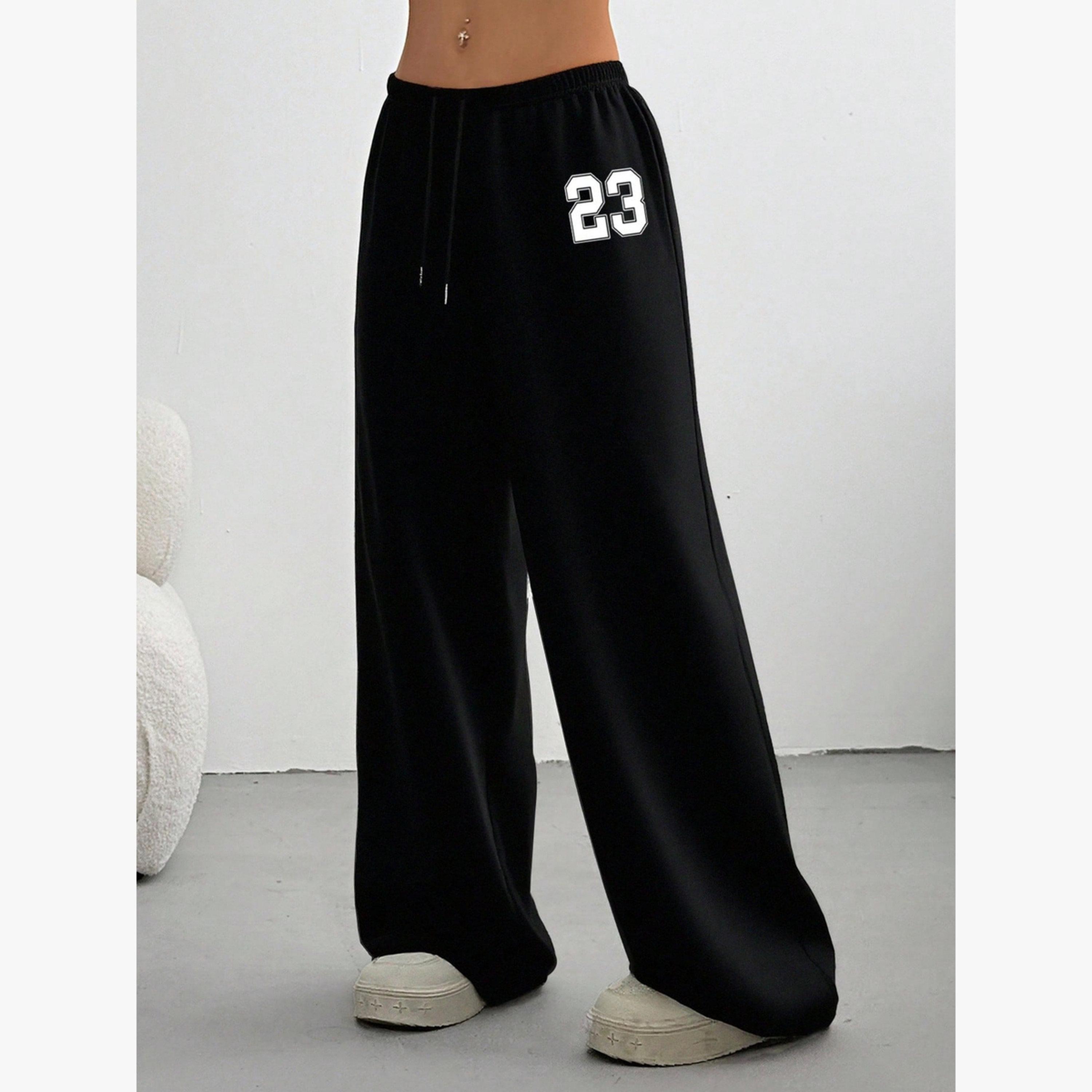 بنطال بطبعة أرقام وقصة أرجل واسعة-women-clothing-bottoms-joggers-image-4