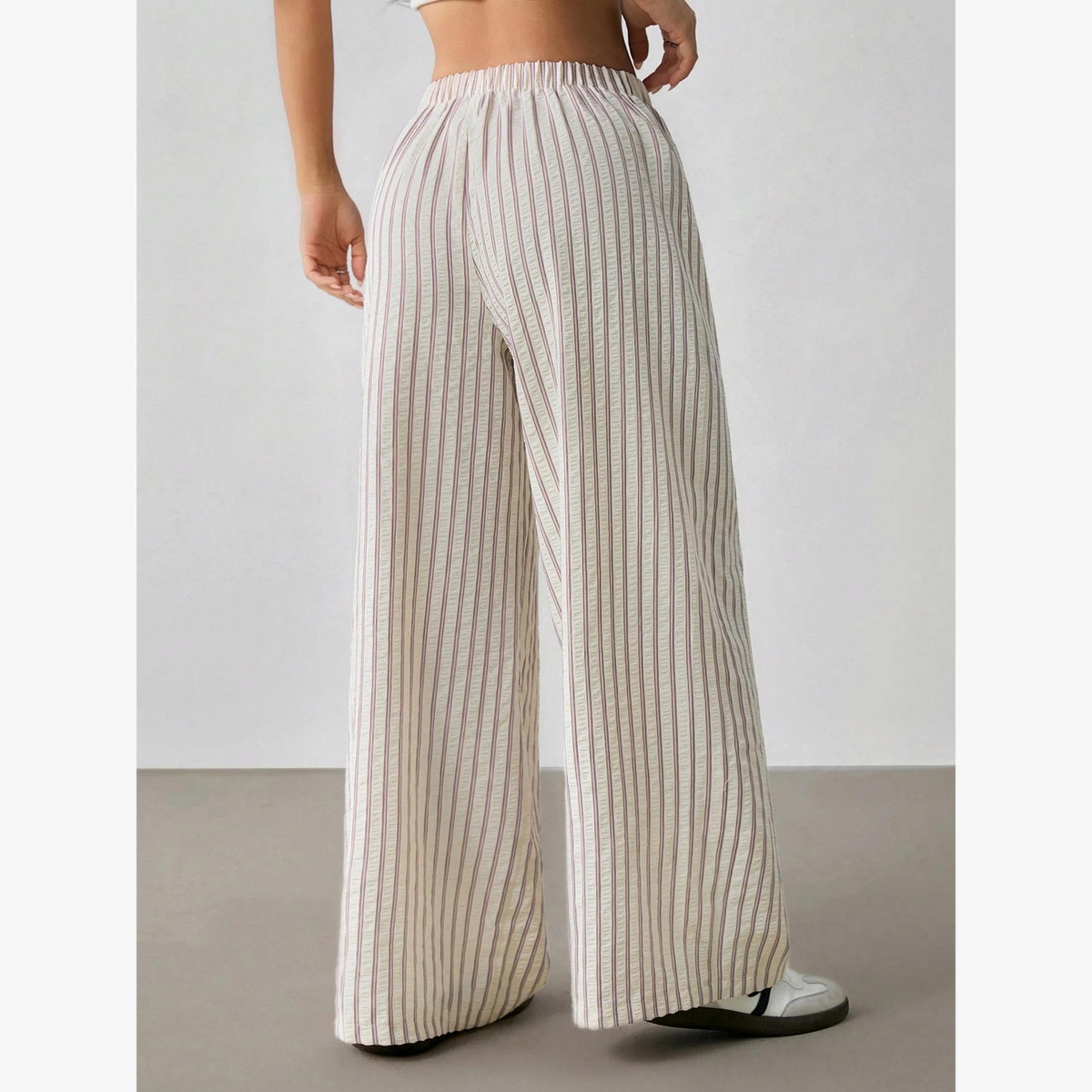 بنطال بأرجل واسعة ومخطط-women-clothing-bottoms-joggers-image-5