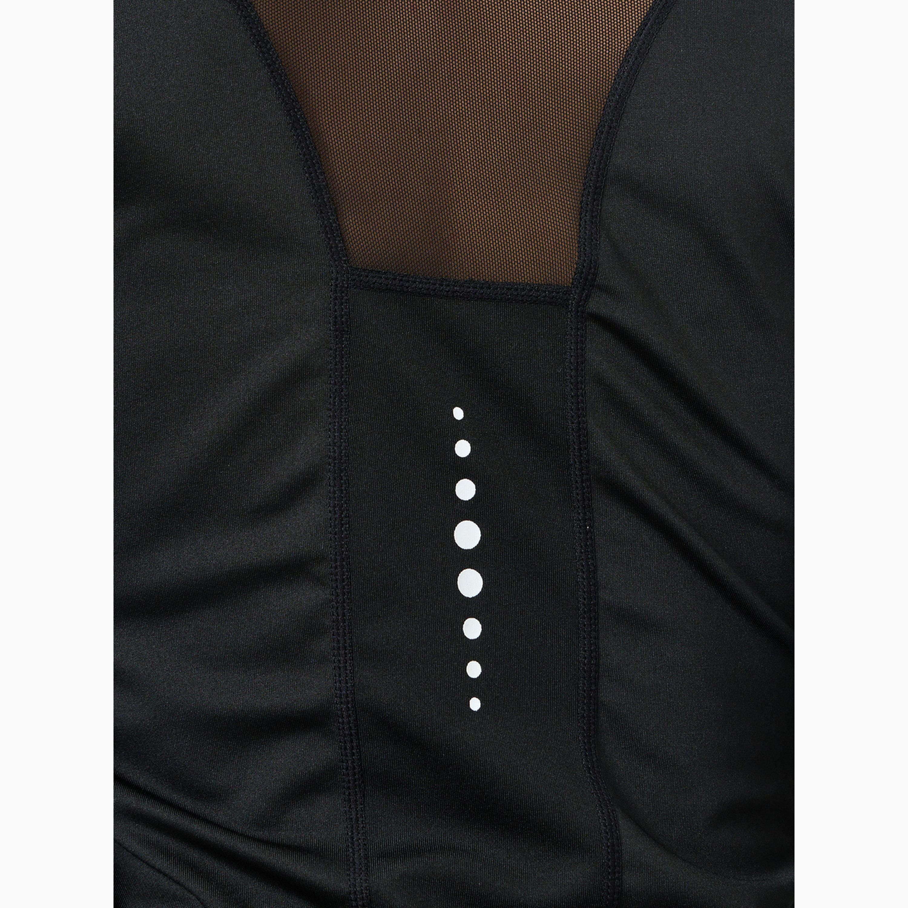 بلوزة بأكمام طويلة وتفاصيل عاكسة وشبك في الخلف لون أسود-sports-women-clothing-tshirtsandvests-image-5