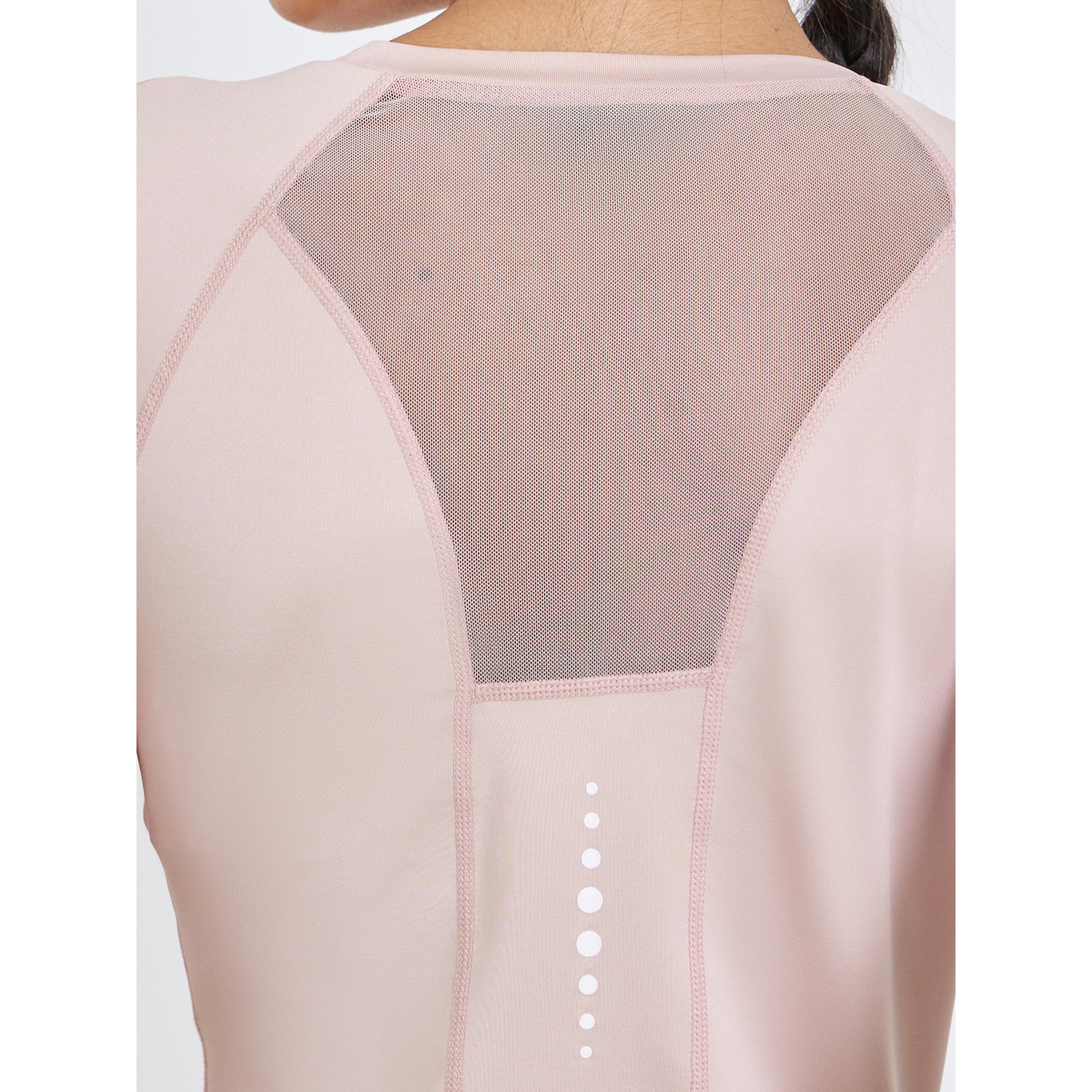 Styli Pink Back Mesh Long Sleeve Top-sports-women-clothing-tshirtsandvests-image-5
