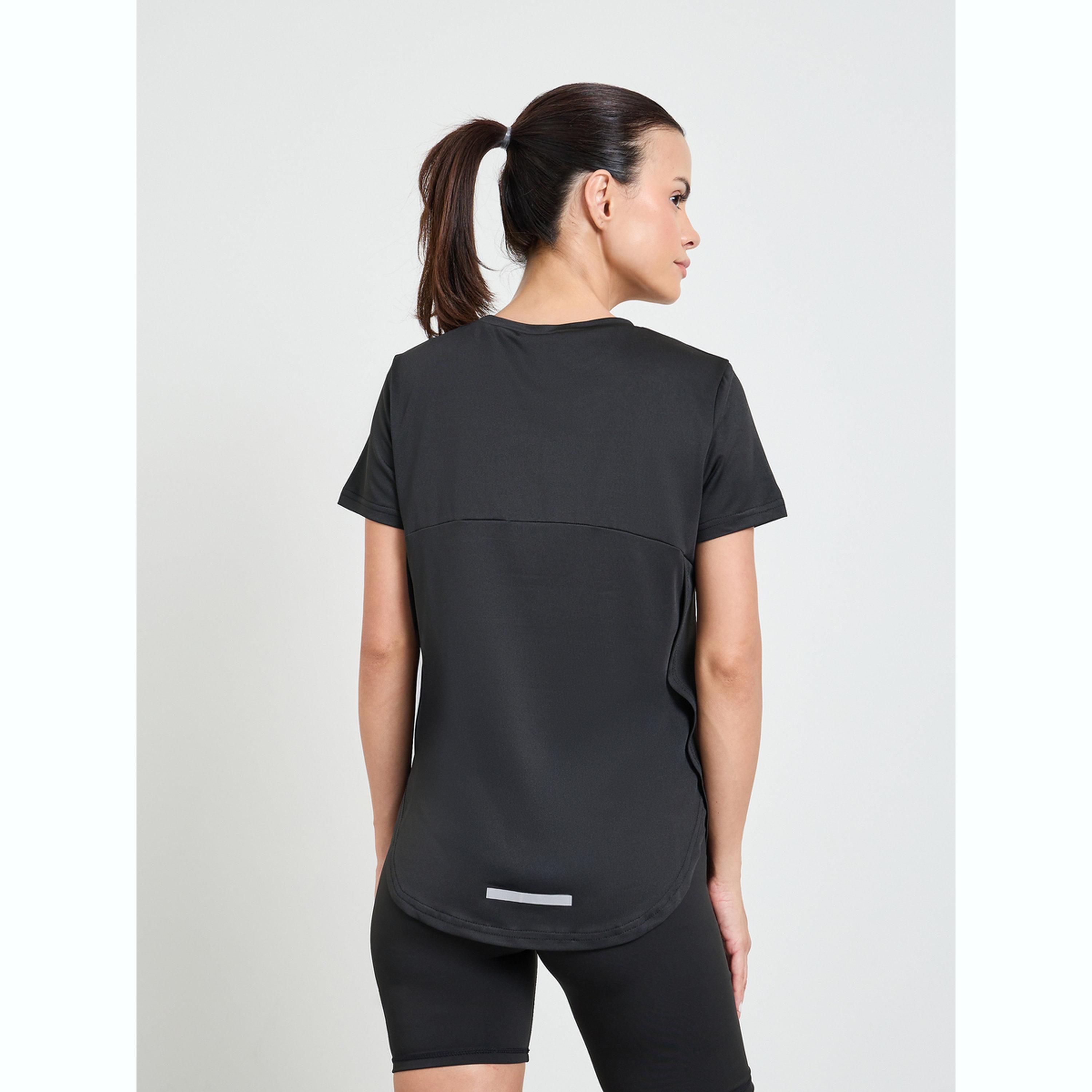 بلوزة بشرائط عاكسة من الخلف ونص جانبي رأسي بلون متناغم-sports-women-clothing-tshirtsandvests-image-3
