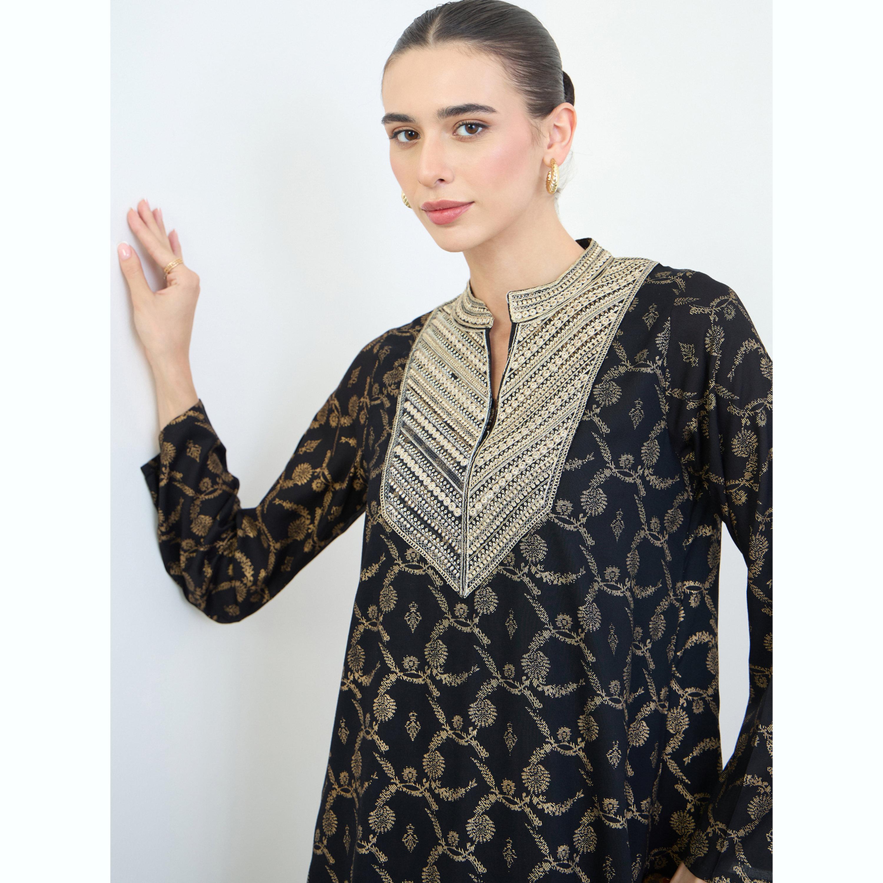جلابية طويلة مطبعة بالكامل مع تفاصيل مُطرّزة-women-arabicclothing-jalabiyas-image-5