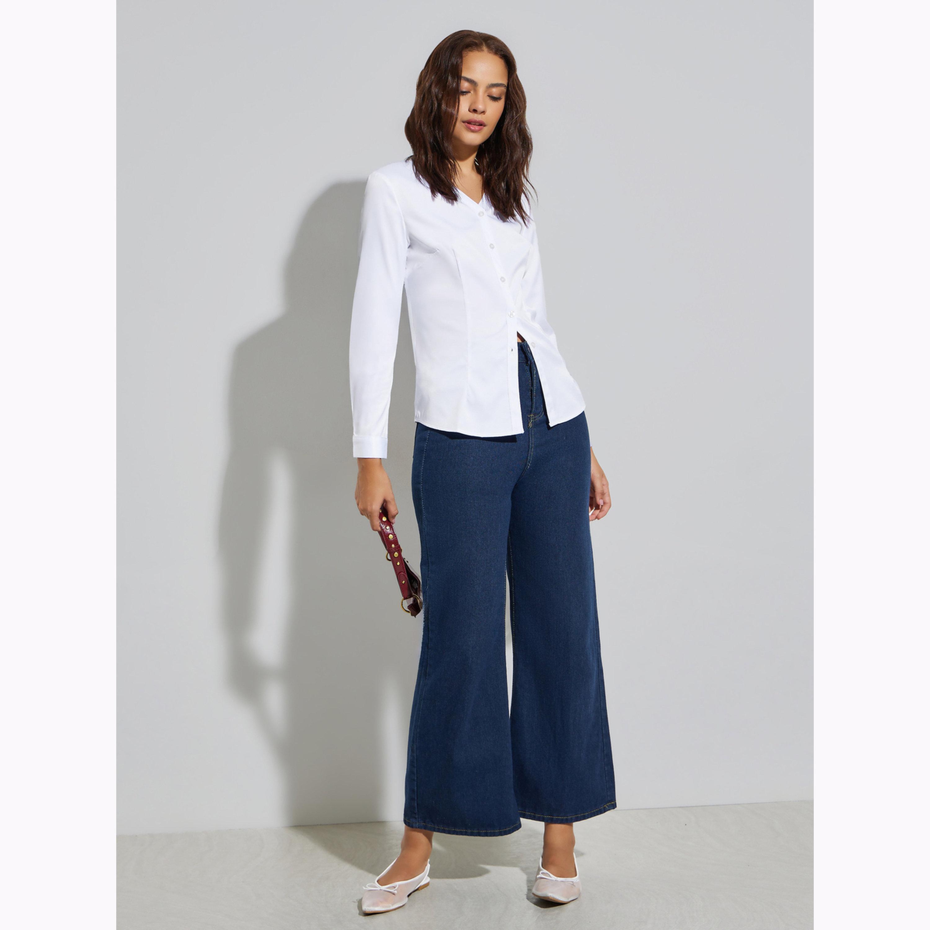 Styli White Long Sleeve Regular Shirt-women-clothing-shirtsandblouses-shirts-image-2