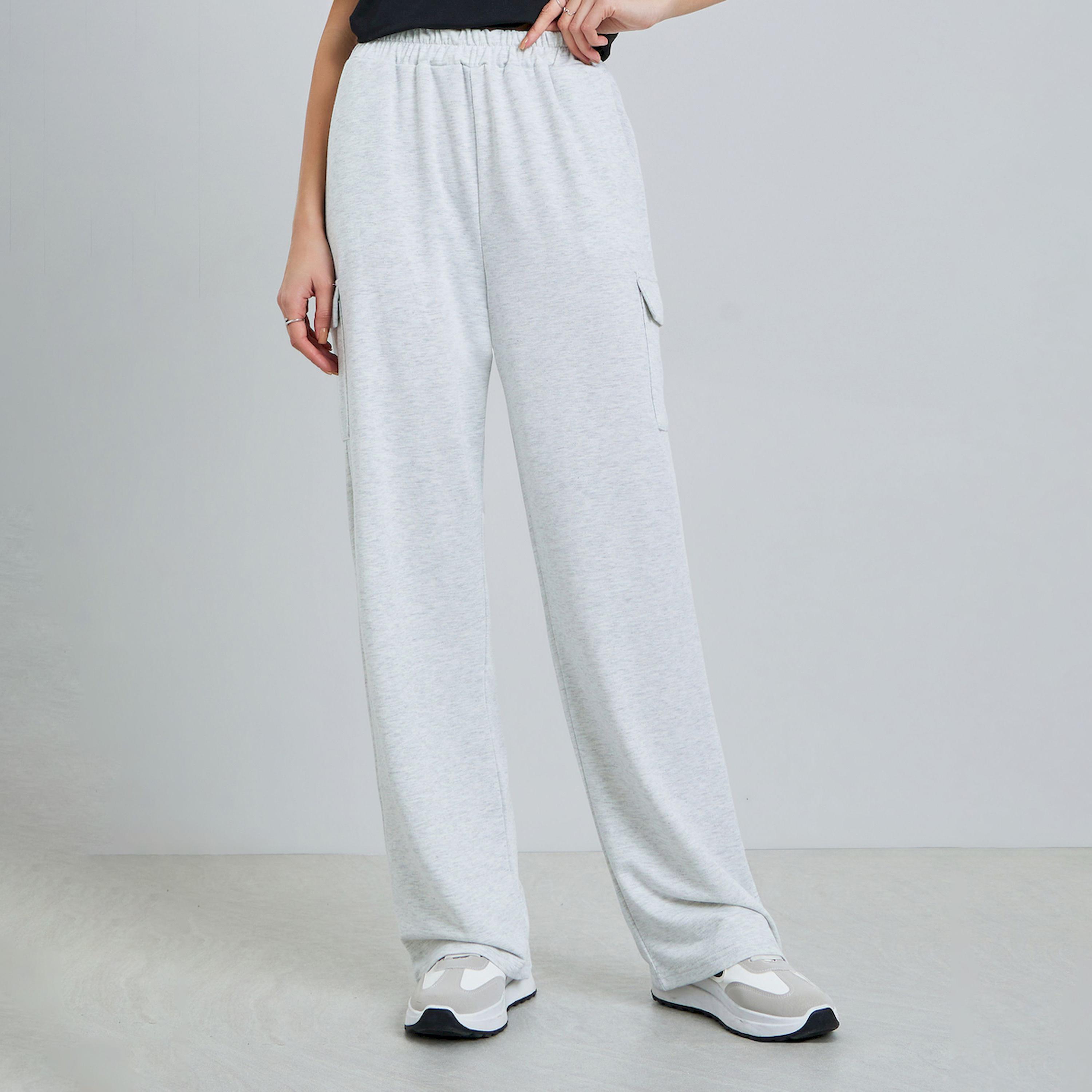 جوغر بأرجل واسعة وجيوب-women-clothing-bottoms-joggers-image-1