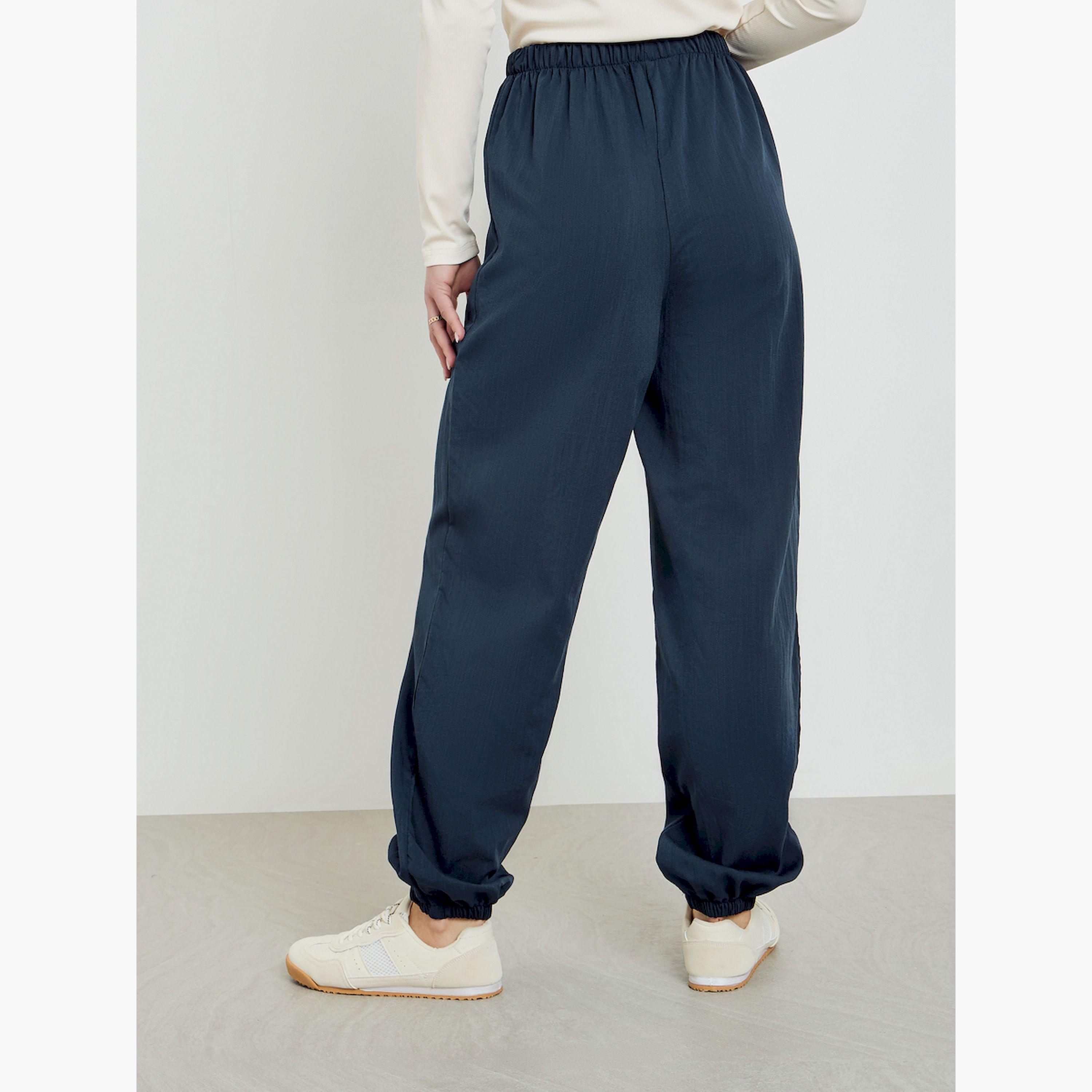 بنطال جوغر نسائي منسوج بأرجل واسعة-women-clothing-bottoms-joggers-image-4