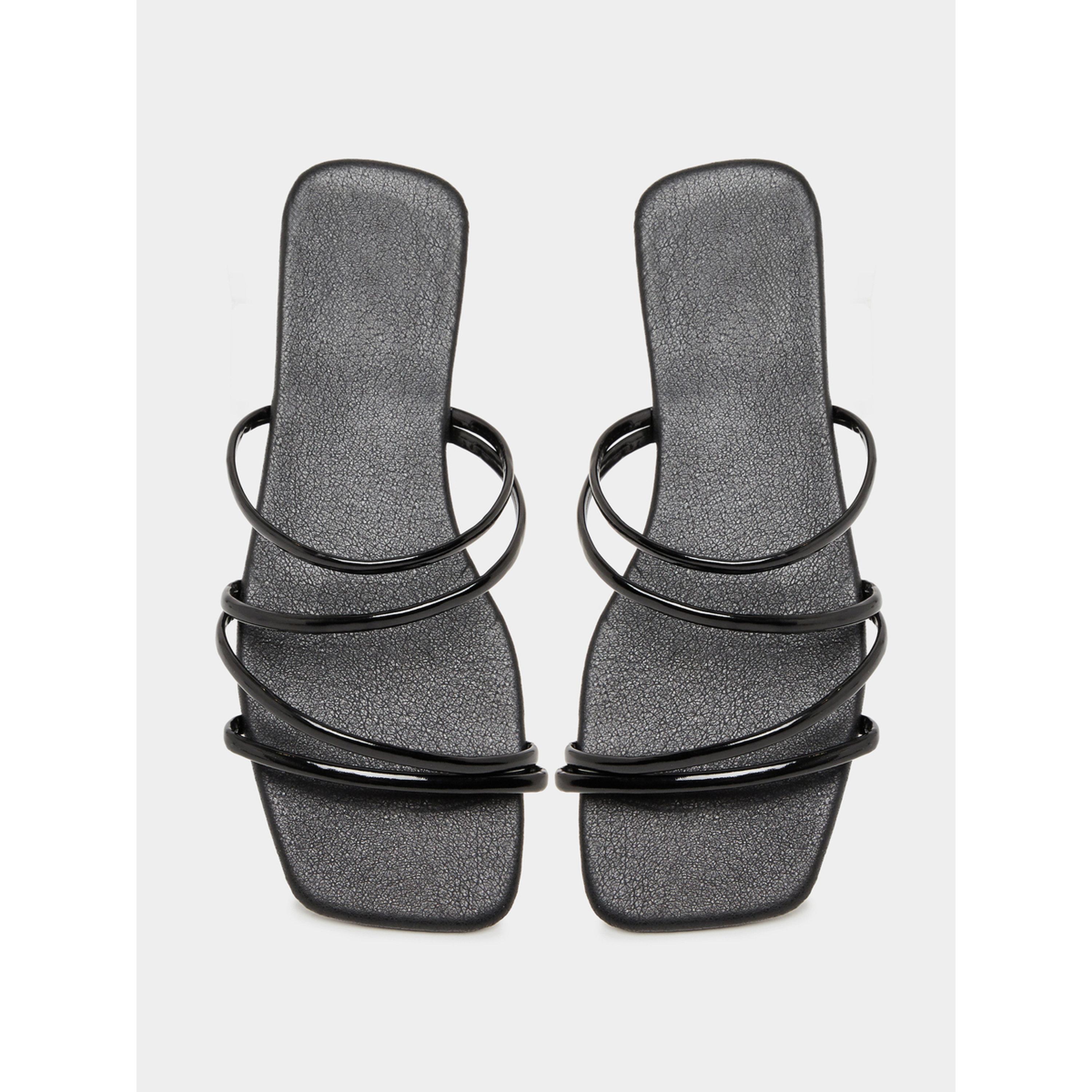 Take Two Black Strappy Slip On Flat Sandals-women-shoes-flipflopsandslides-image-3