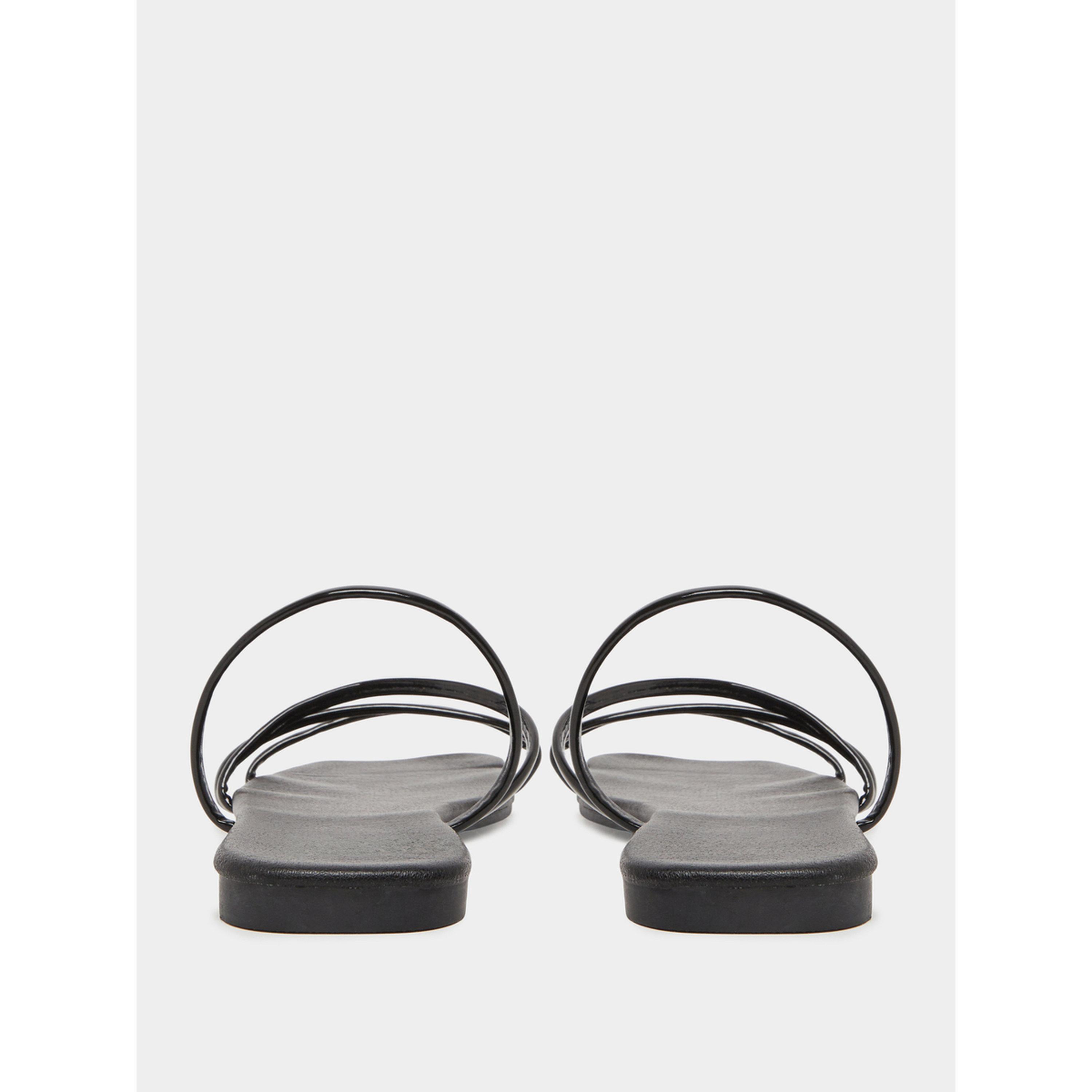 Take Two Black Strappy Slip On Flat Sandals-women-shoes-flipflopsandslides-image-5
