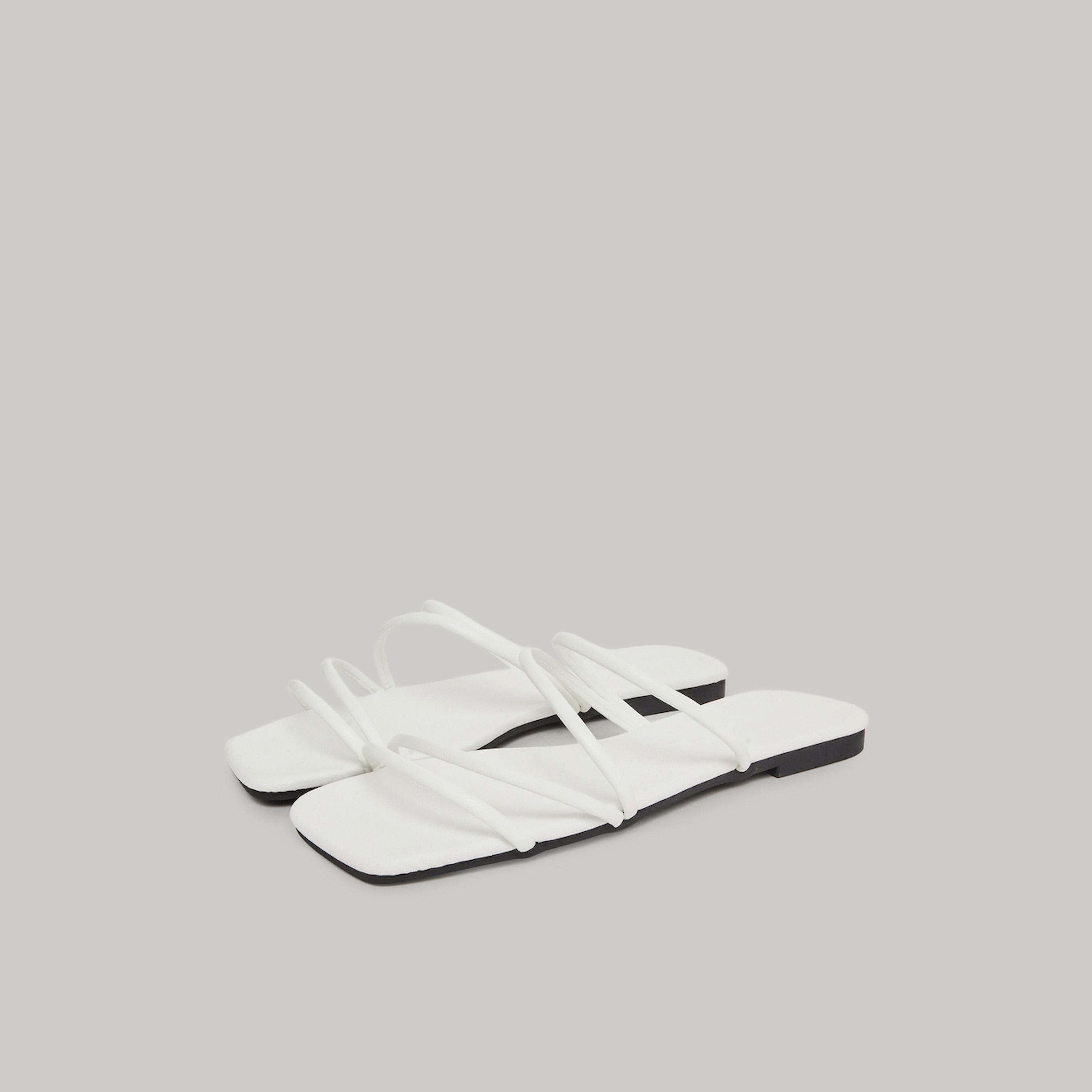 Take Two White Strappy Slip On Flat Sandals-women-shoes-sandals-flats-image-1