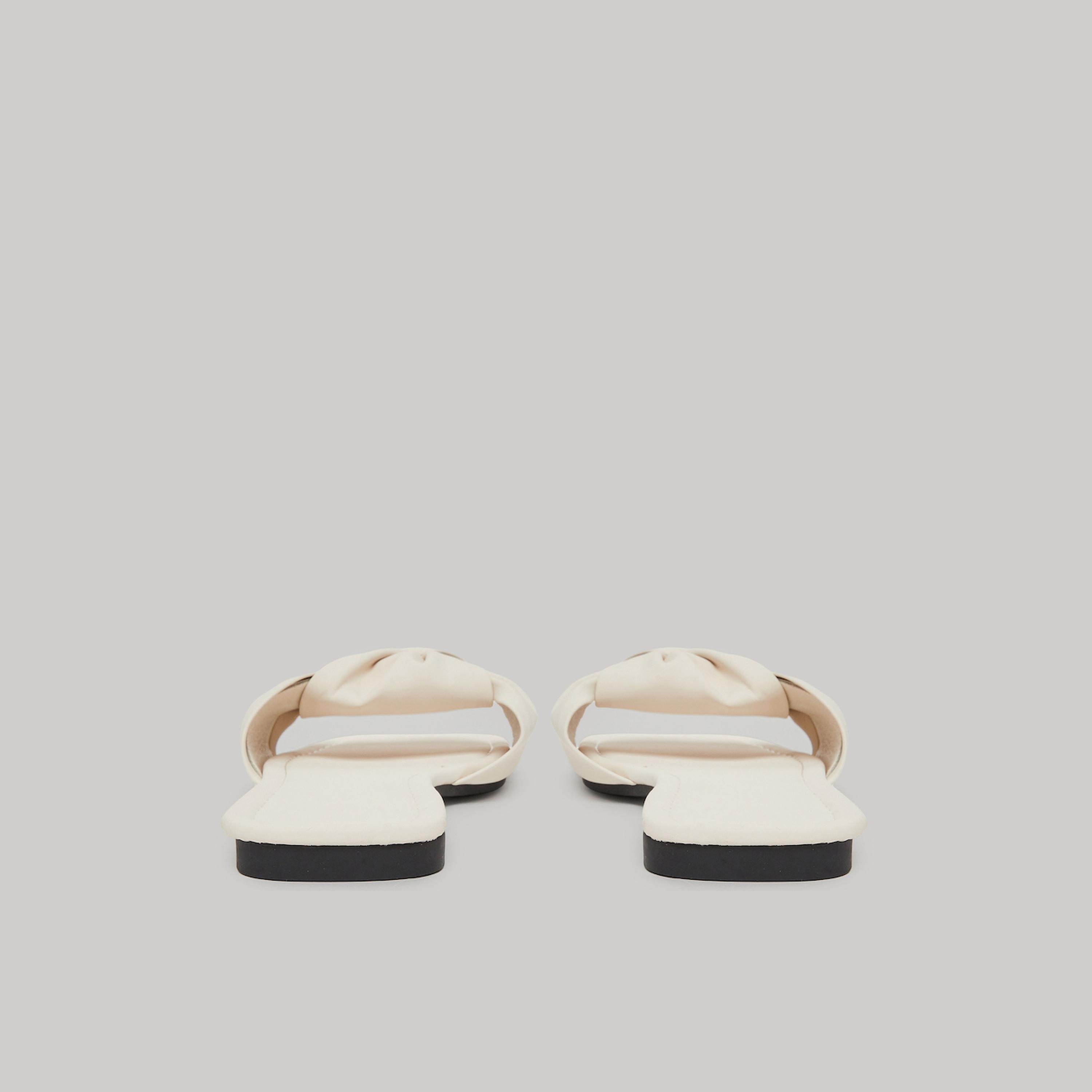 تيك تو × ستايلي - شبشب بيج بفيونكة سهل الارتداء-women-shoes-sandals-flats-image-4