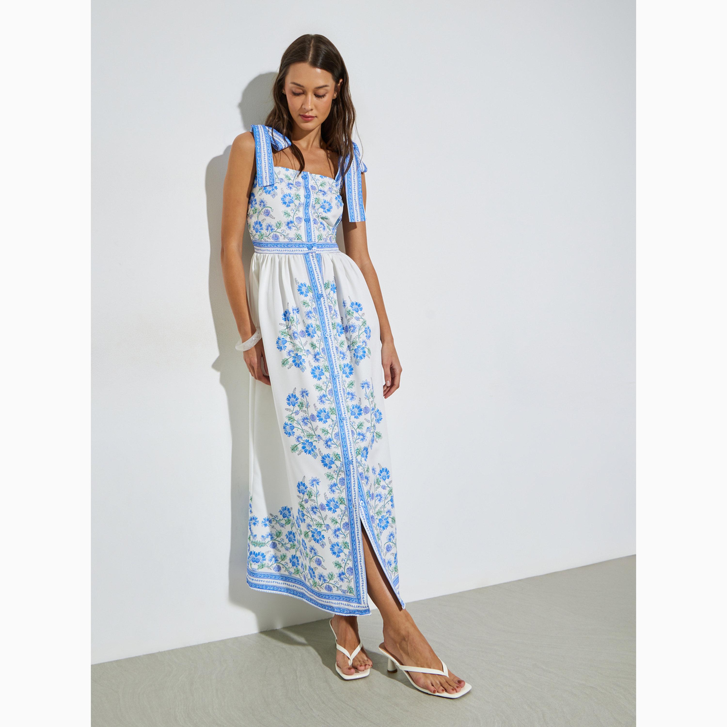 فستان طويل بطبعات زهور وحمالات تربط-women-clothing-dresses-image-3
