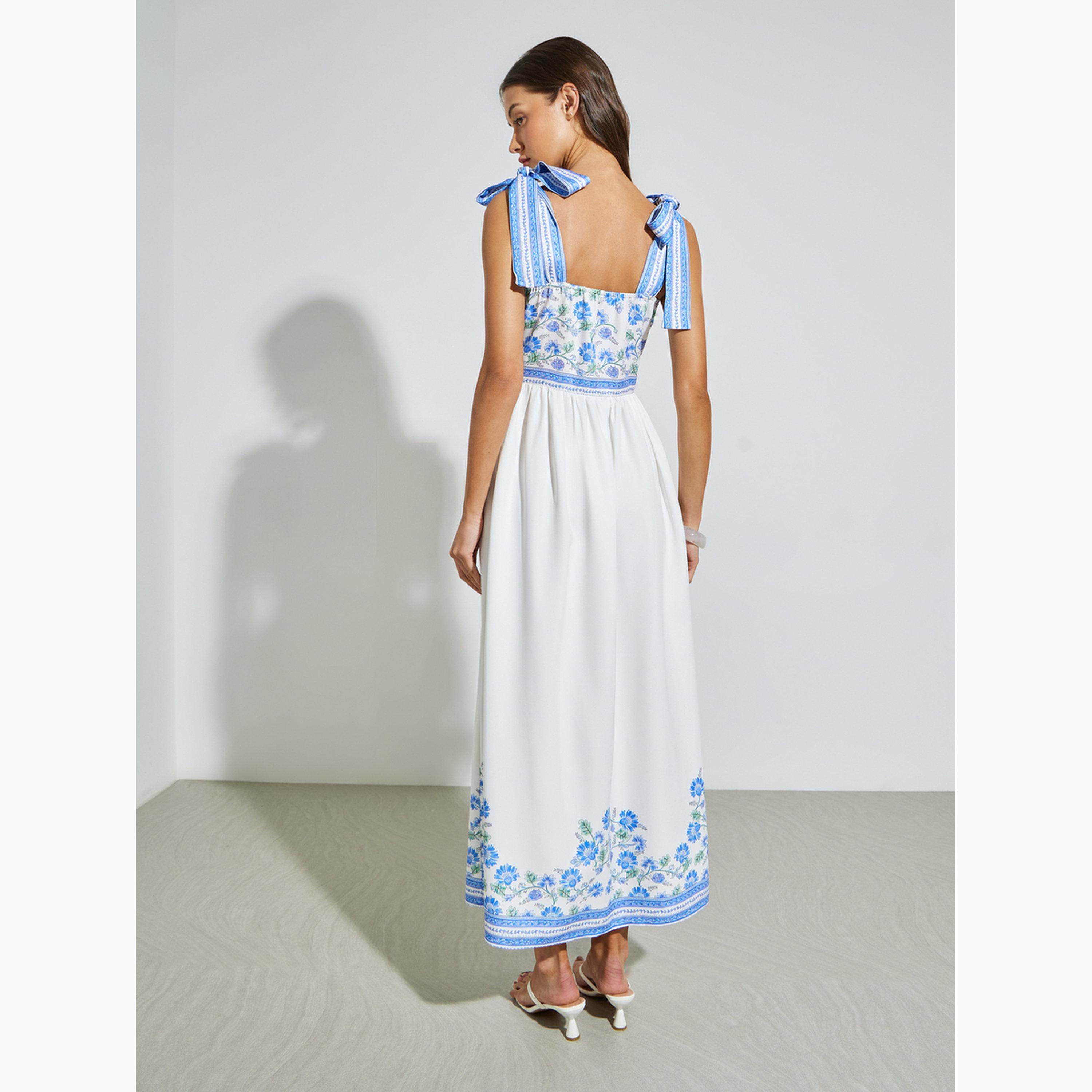 فستان طويل بطبعات زهور وحمالات تربط-women-clothing-dresses-image-4