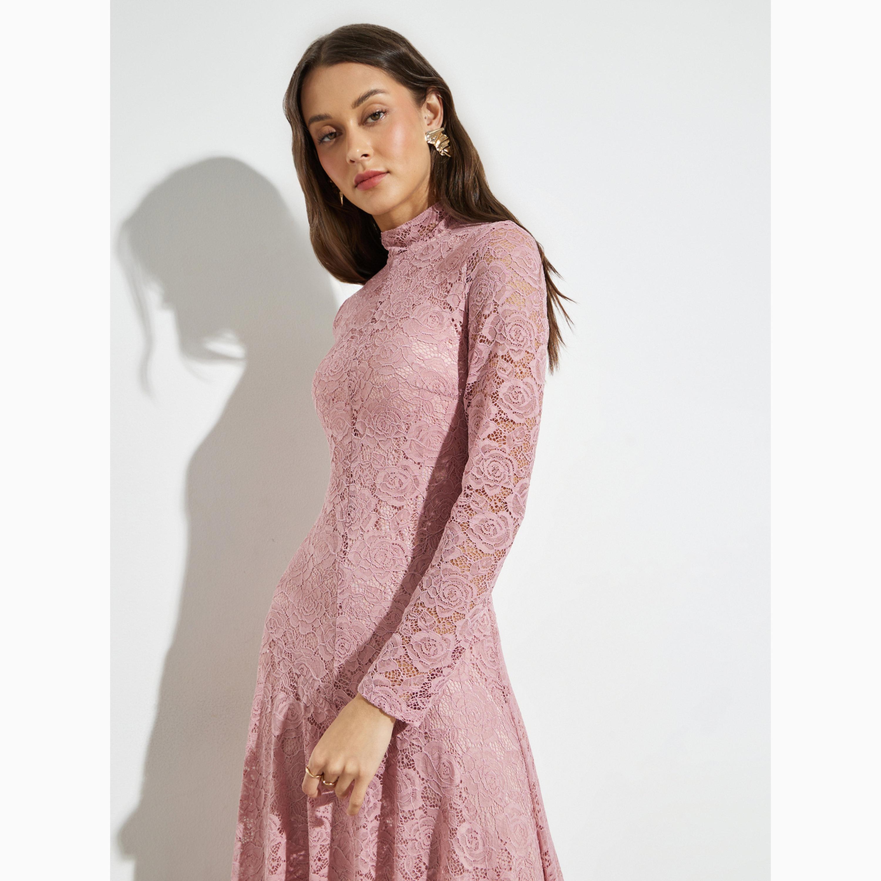 فستان طويل دانتيل بأكمام طويلة-women-clothing-dresses-image-2