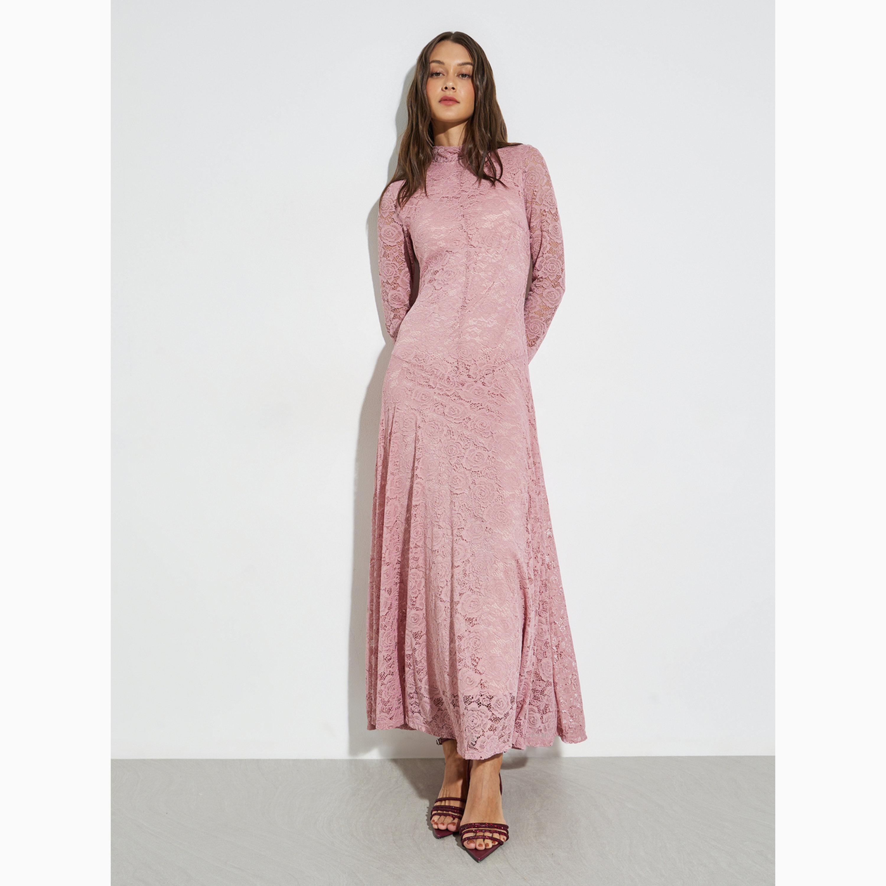 فستان طويل دانتيل بأكمام طويلة-women-clothing-dresses-image-3