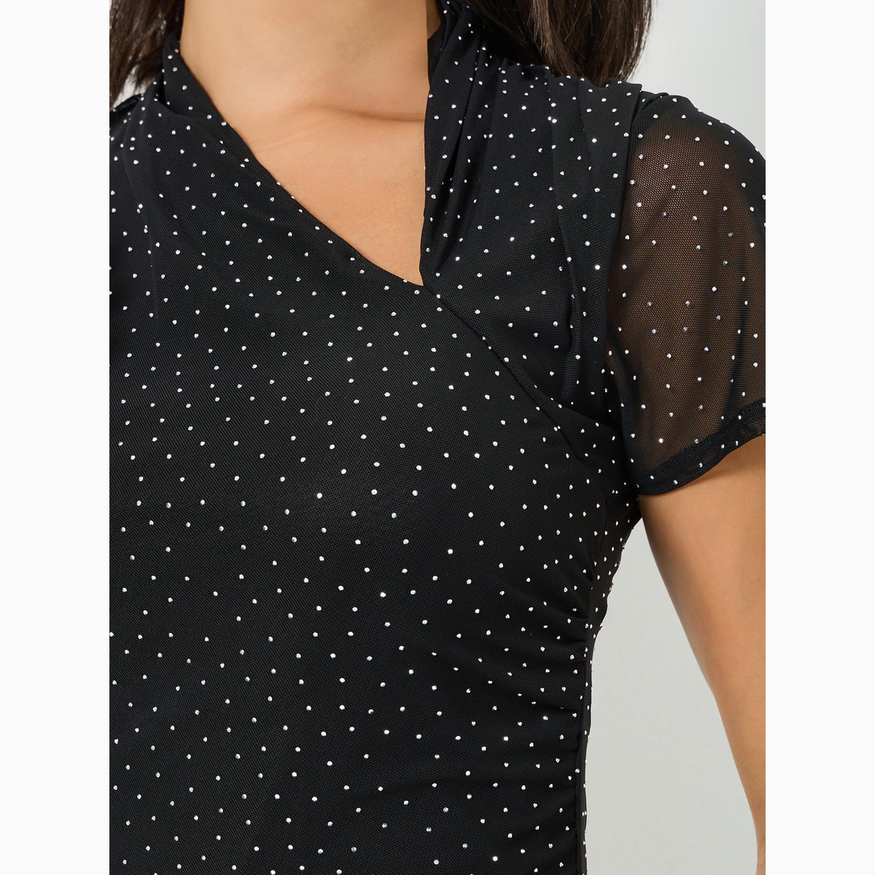 فستان سهرة ميدي بقصة ضيقة ومزين-women-clothing-dresses-image-4